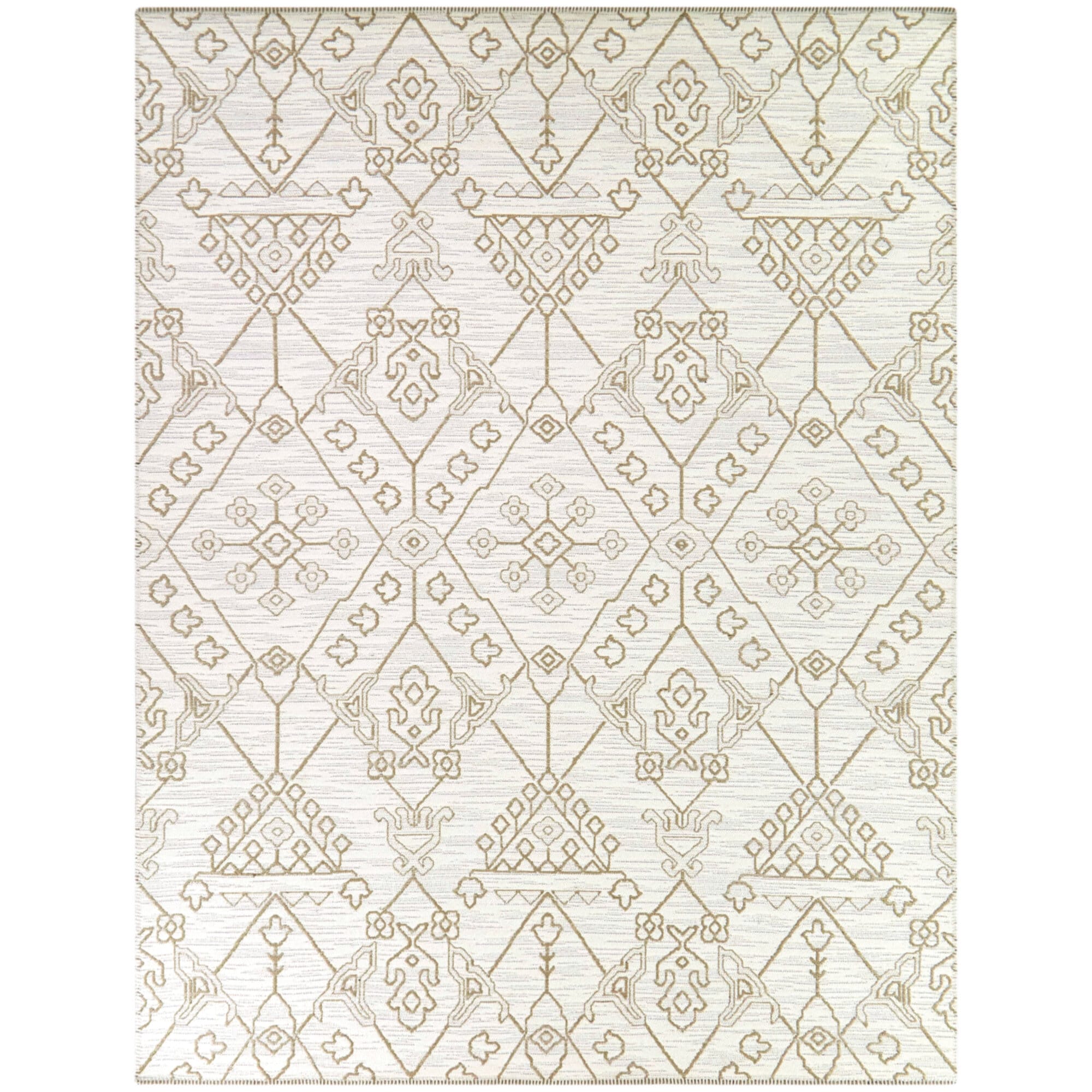 Balta 3122646 8 x 10 (ft) Loomed Jute Cream Rectangular Indoor Medallion Persian Area rug