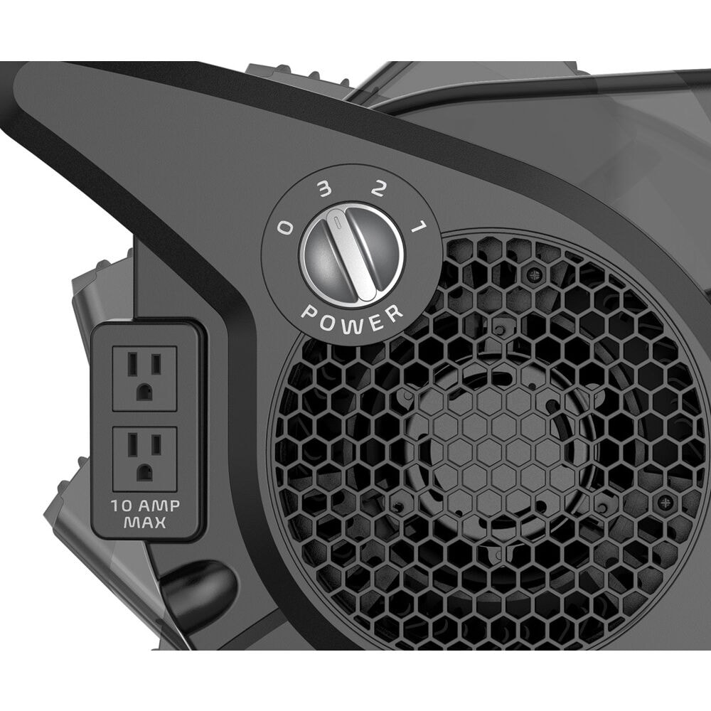 Lasko 14.5-in 3-Speed Indoor Black Industrial Fan