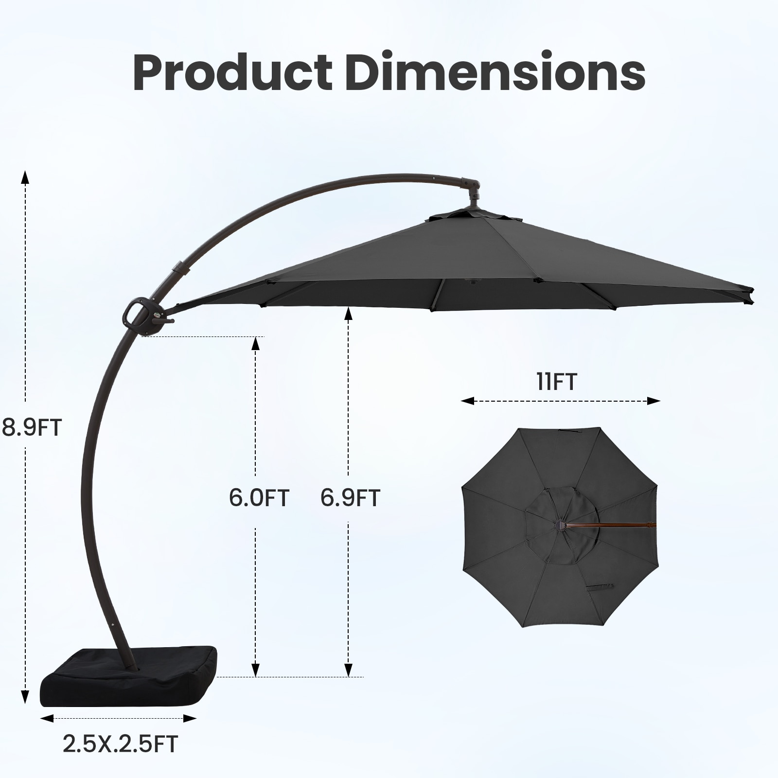 JEAREY DSTJW-11-GY Umbrellas-2 - View #3