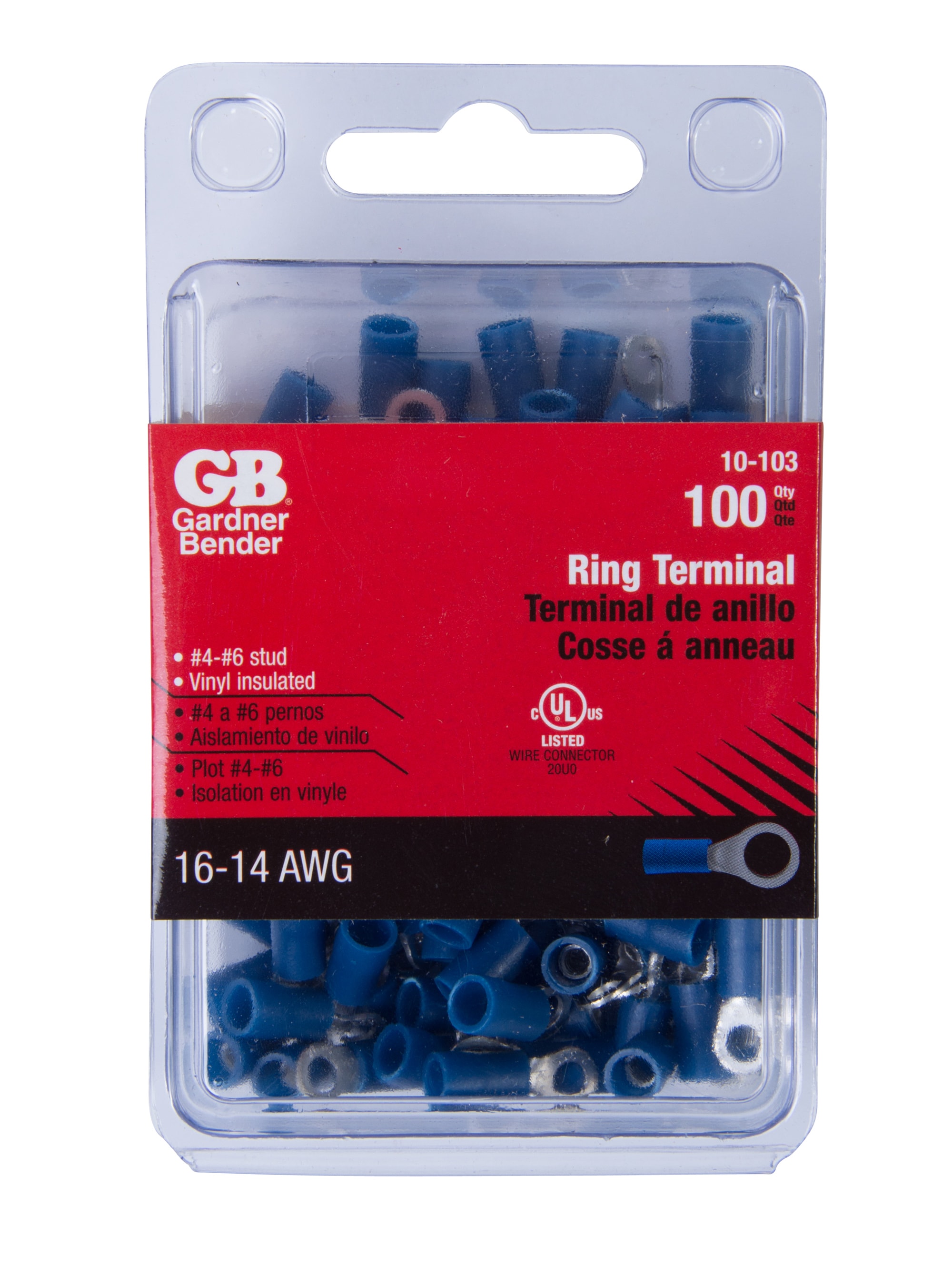 Gardner Bender 6 Awg Ring Blue (4-Count) in the Terminal Wire Connectors  department at
