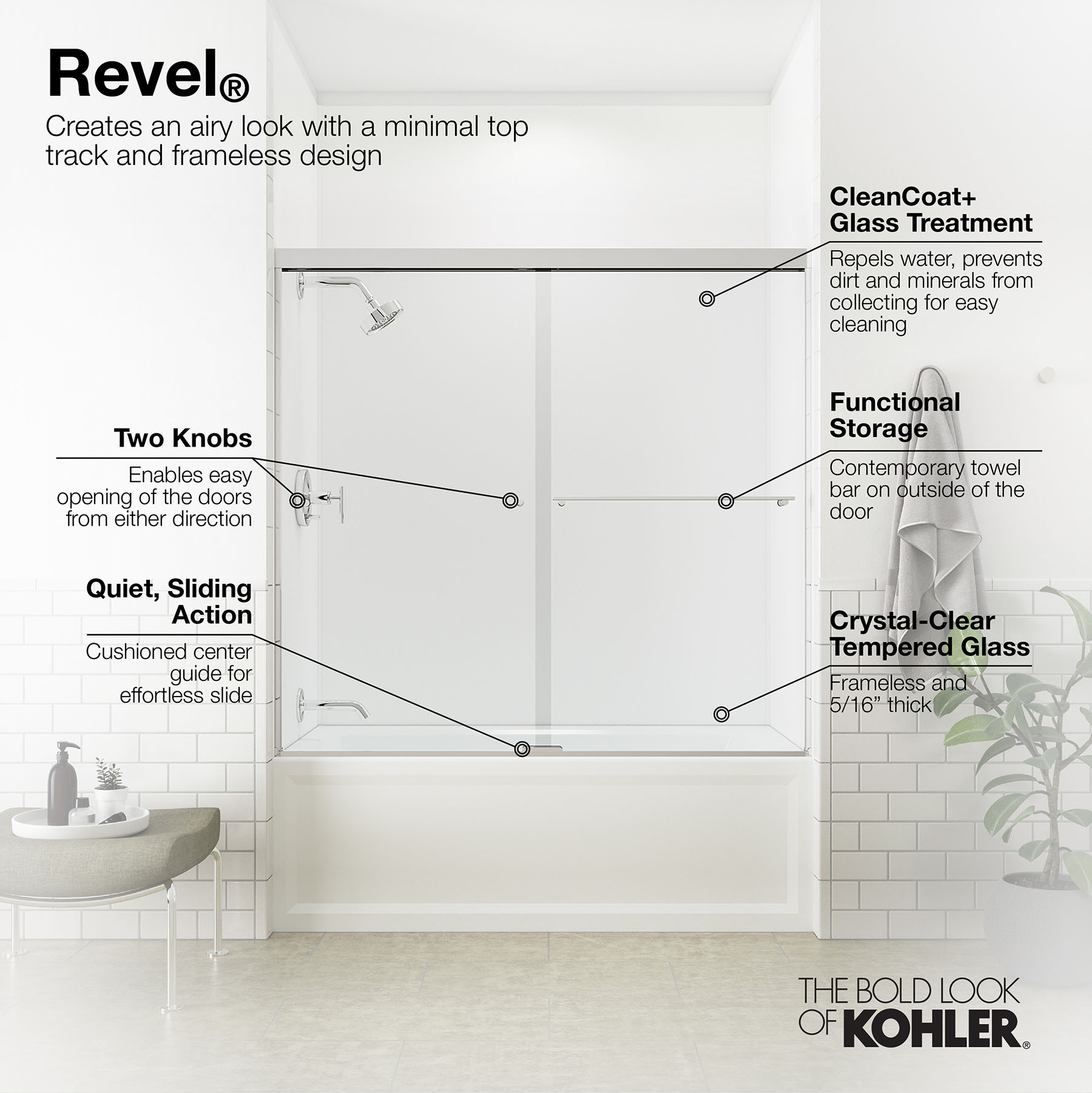 KOHLER 707002-L-BNK Shower-Doors - View #4