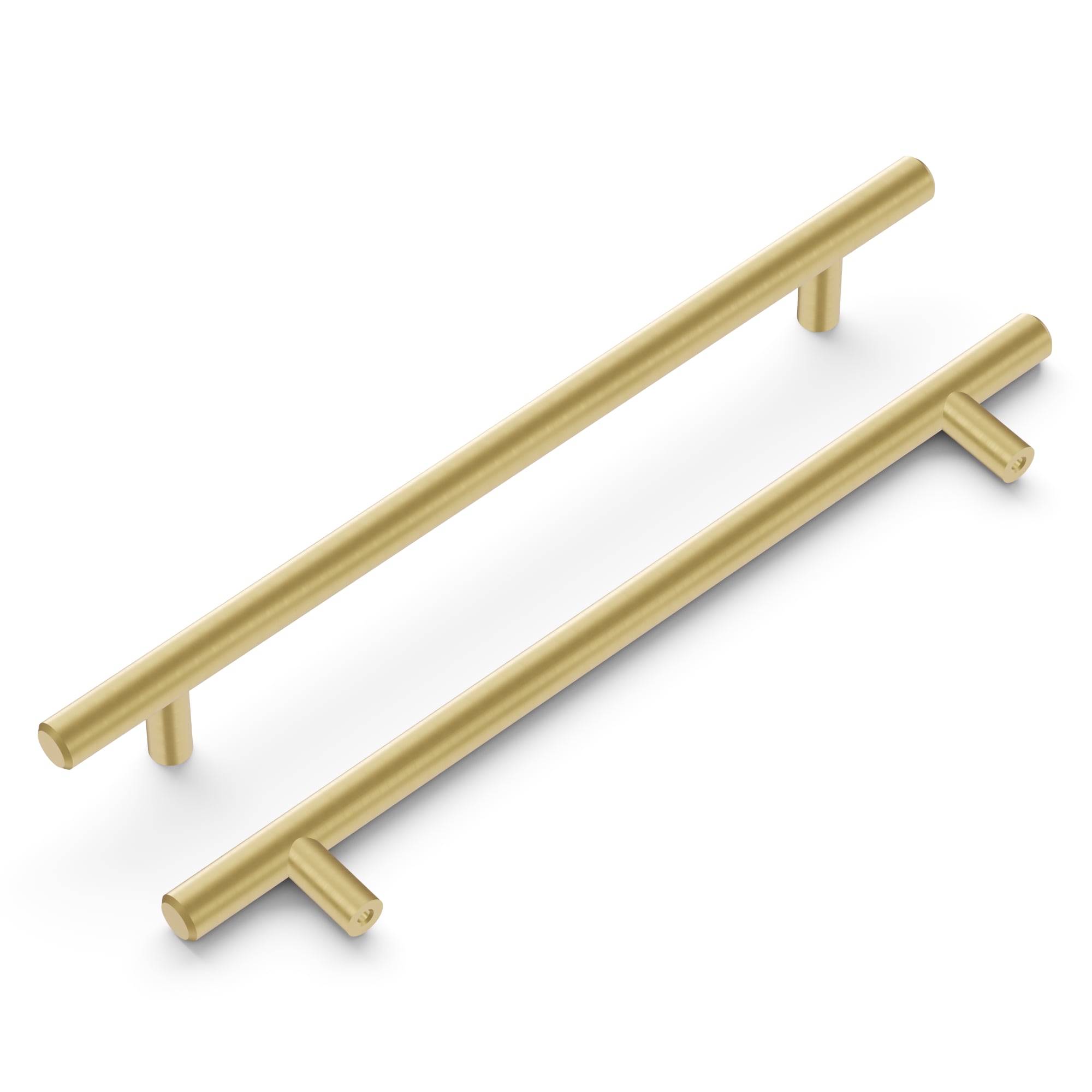 Hickory Hardware HH075597-RLB Bar Pulls 7-9/16-in Center to Center Royal Brass Rectangular Bar Drawer Pulls