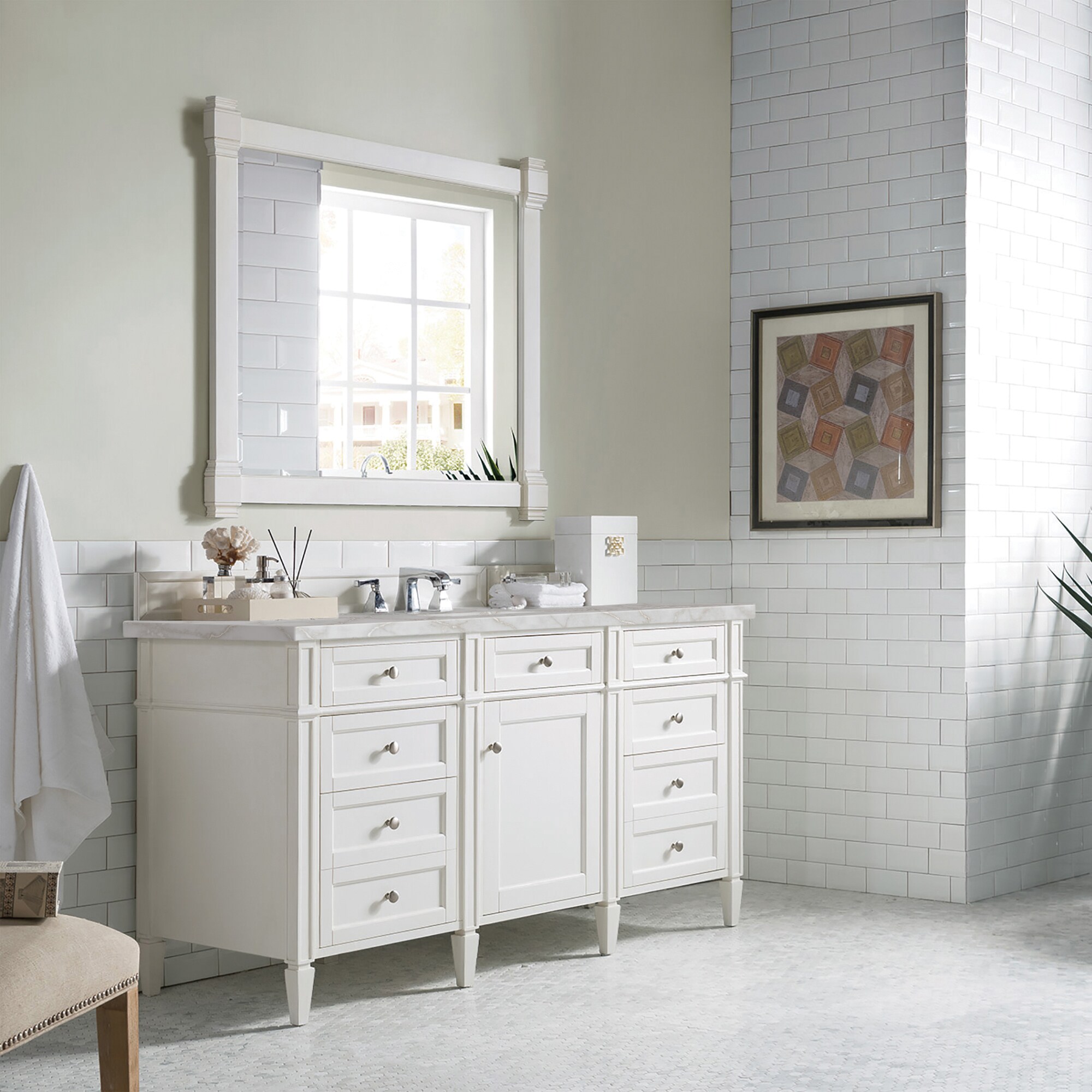 James Martin Vanities 655-V60S-BW-3VSL Bath-Vanity-Combo - View #3