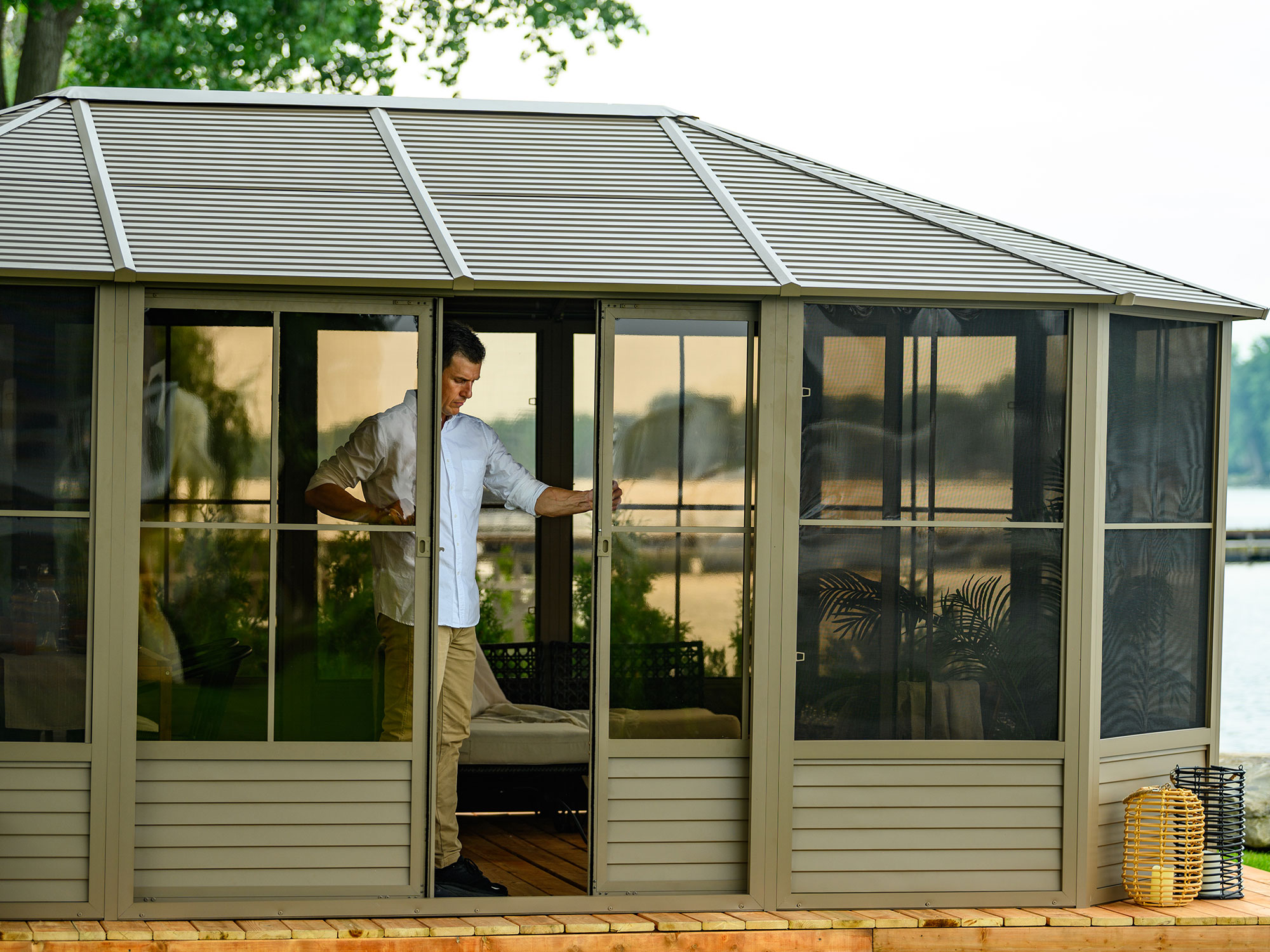Gazebo Penguin 41218MR-12 Wood-Resin-Gazebos - View #3