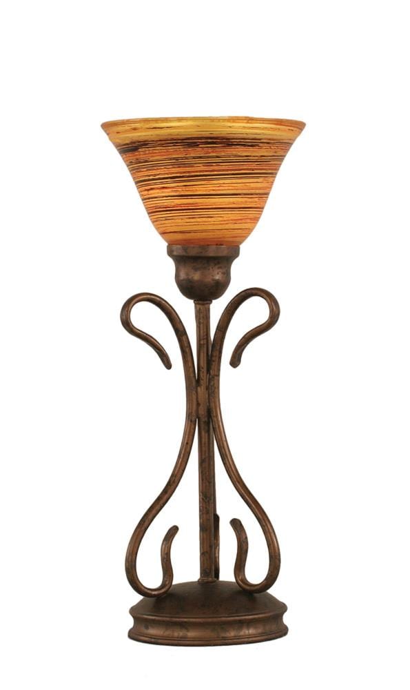 LWTK005304 16.75-in Bronze Table Lamp with Glass Shade