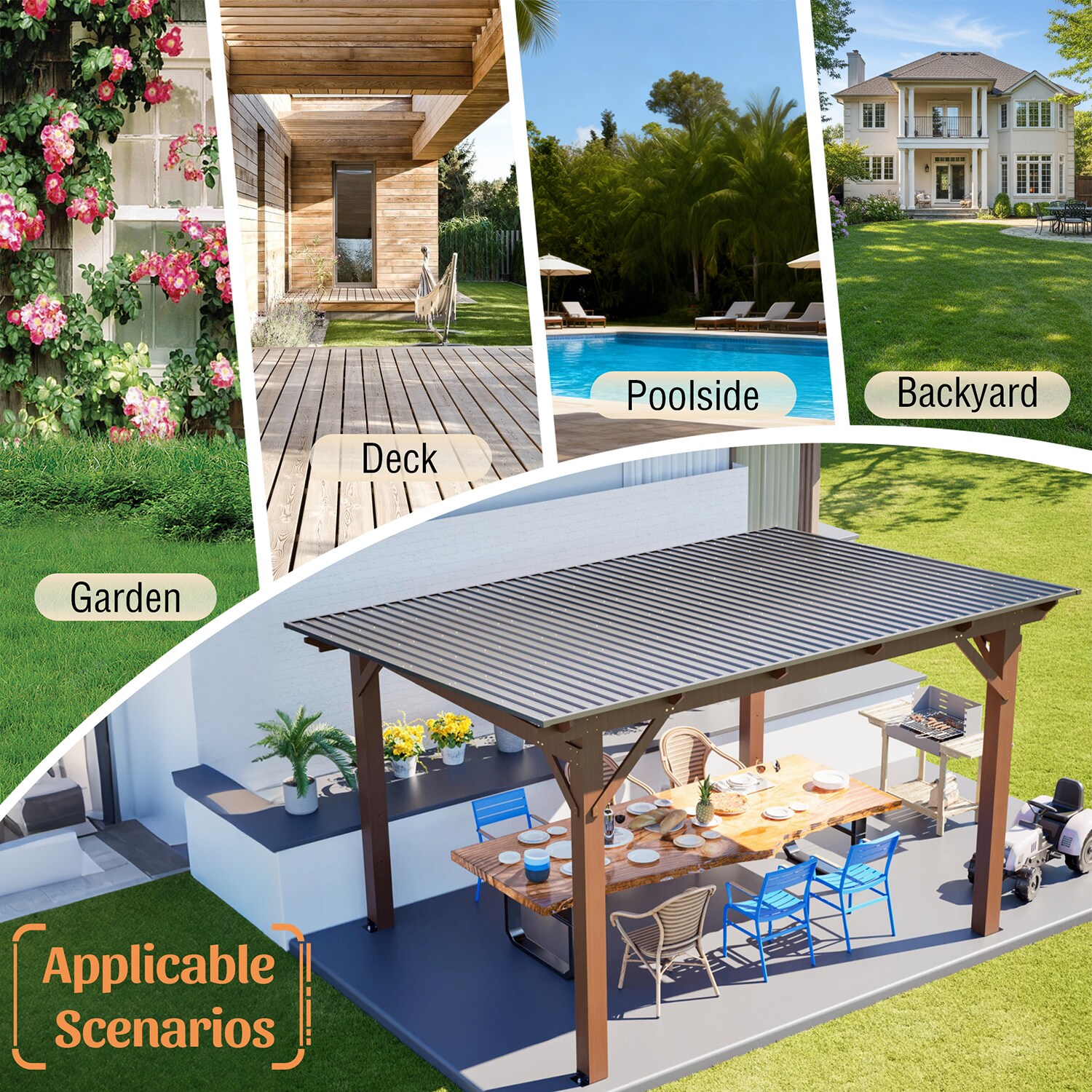 GZMR GM-W4155 Wood-Resin-Gazebos - View #11