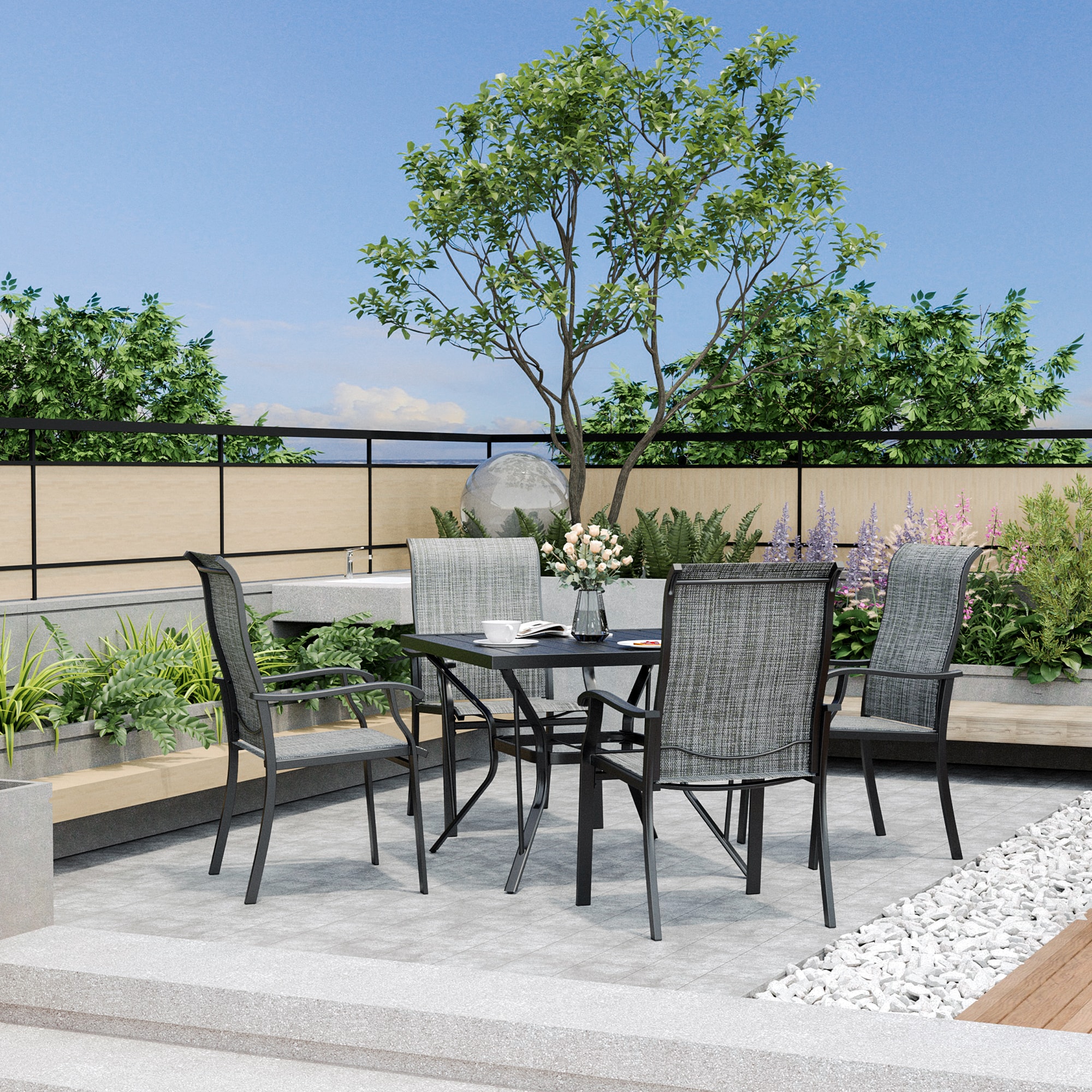 PamaPic TS-CZ-5JT-G-WL1 Patio-Dining-Sets - View #4