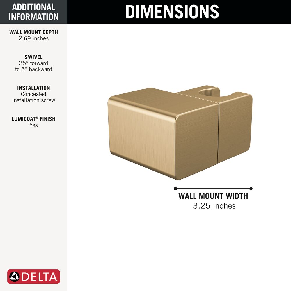 Delta U4114-CZ-PR Bath-Shower-Facc - View #2