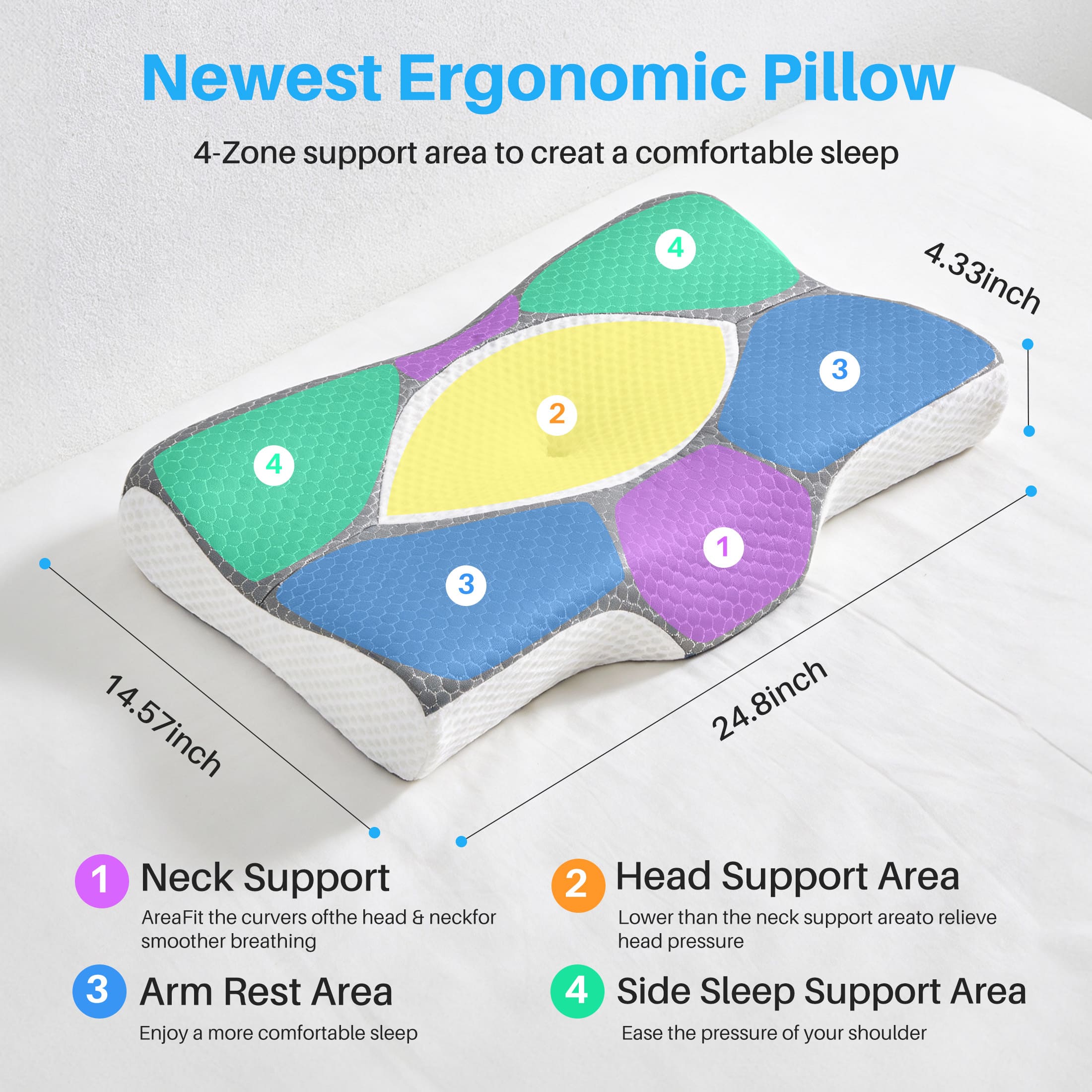 Sweetcrispy L-DB-YXZ7200-QGY Orthopedic-Pillows-Cushions - View #6