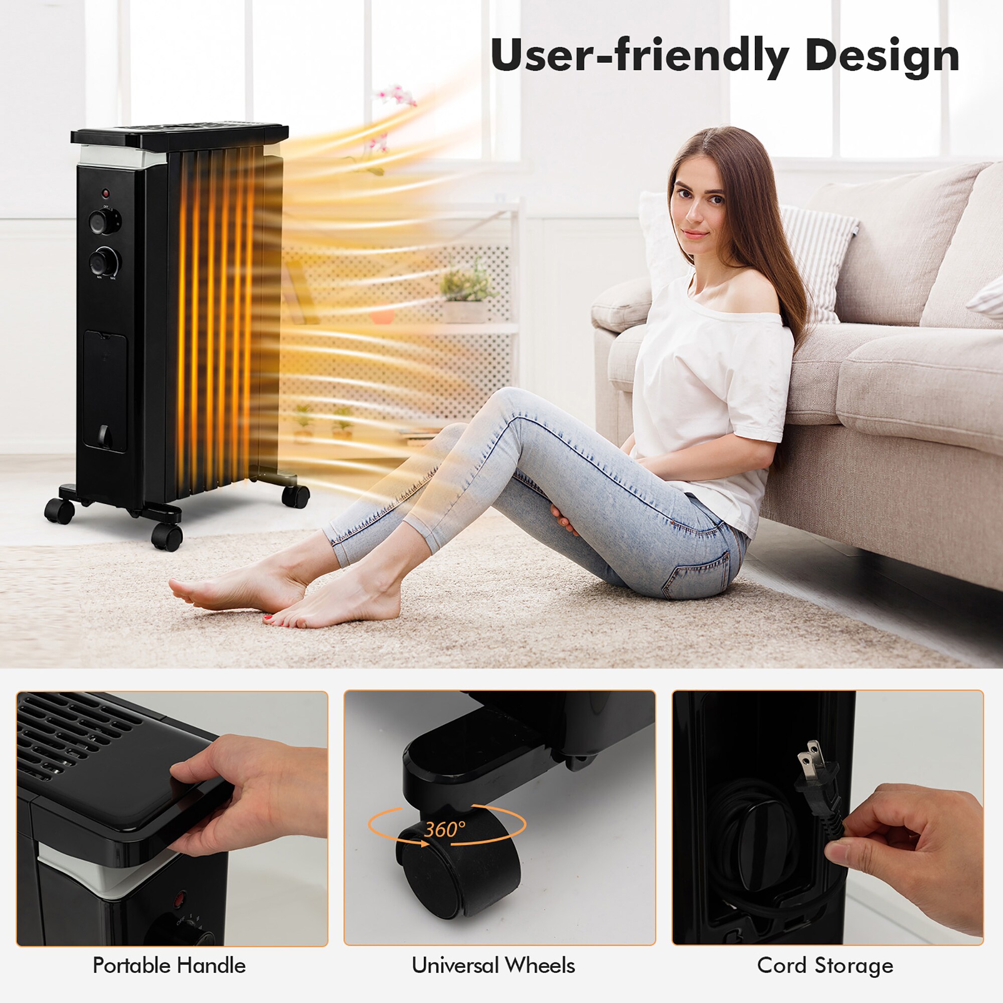Goplus ES10202US-BK Portable-Electric-Heat - View #9