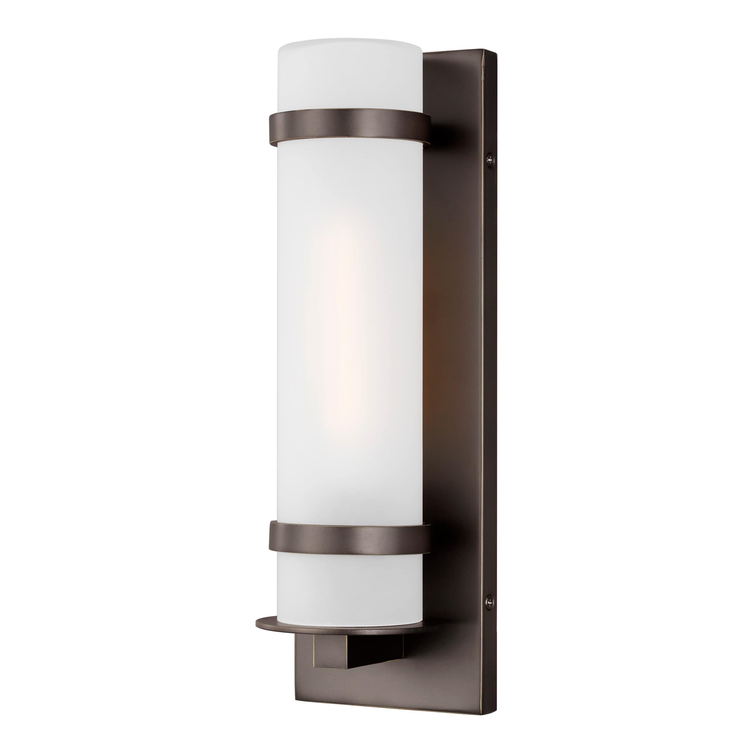 Generation Lighting 8518301-71 Alban 1 -Light 14-in H Antique Bronze Hardwired Outdoor Wall Light