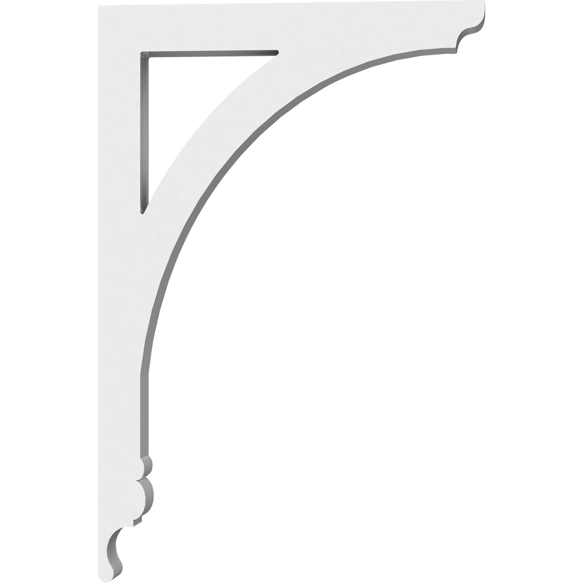 Ekena Millwork BKTP01X04X06LE Exterior-Brackets-Braces - View #3