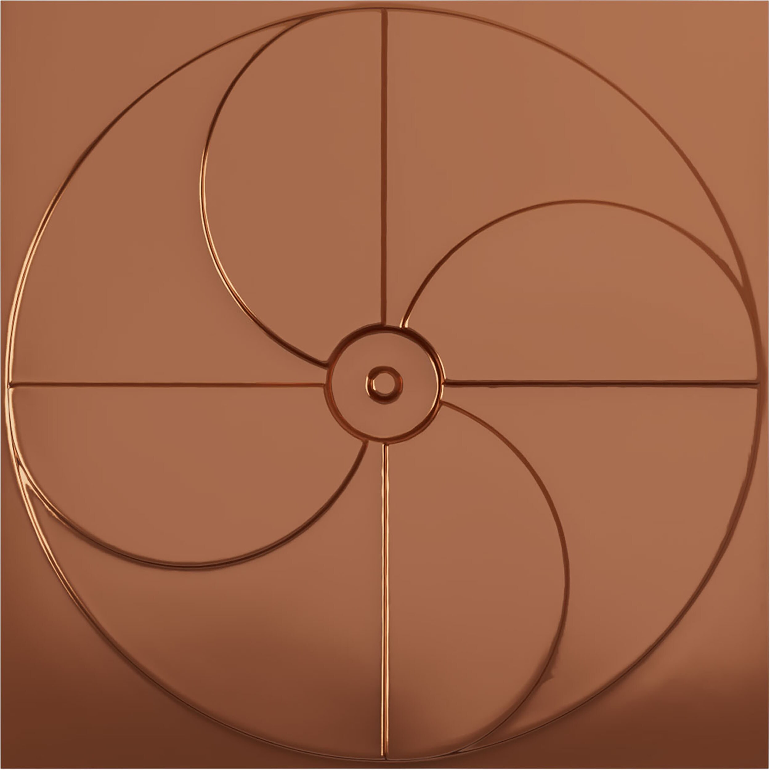 Ekena Millwork WP20X20WIBCO-CASE-12 19-5/8-in x 19-5/8-in Embossed Paintable/Stainable Copper PVC Wall Panel ( 12 -Pack, Covers