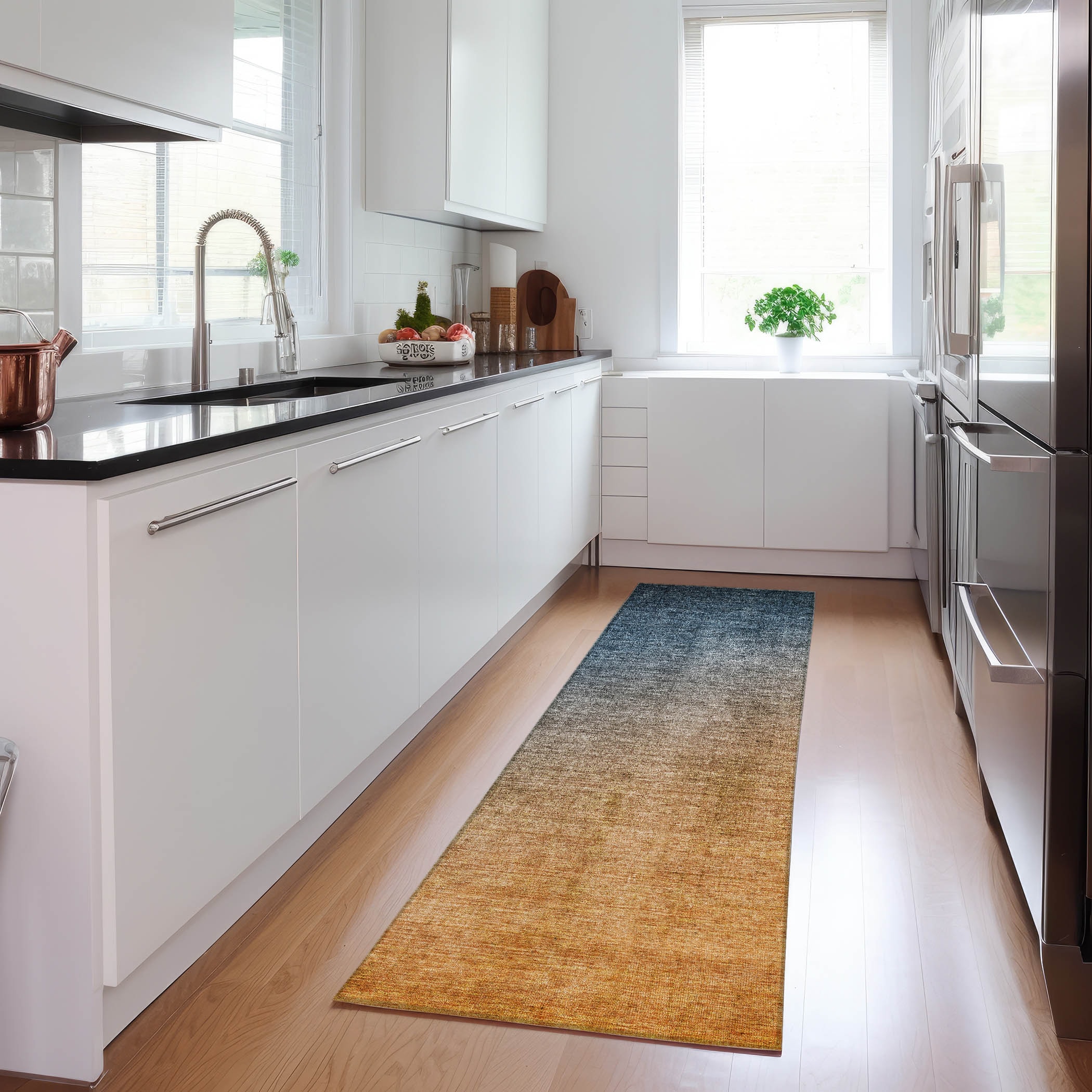 Addison Rugs ACN569NA2X8 Chantille ACN569NA 2 x 7 (ft) Polyester Navy Rectangular Indoor/Outdoor Machine washable Area rug