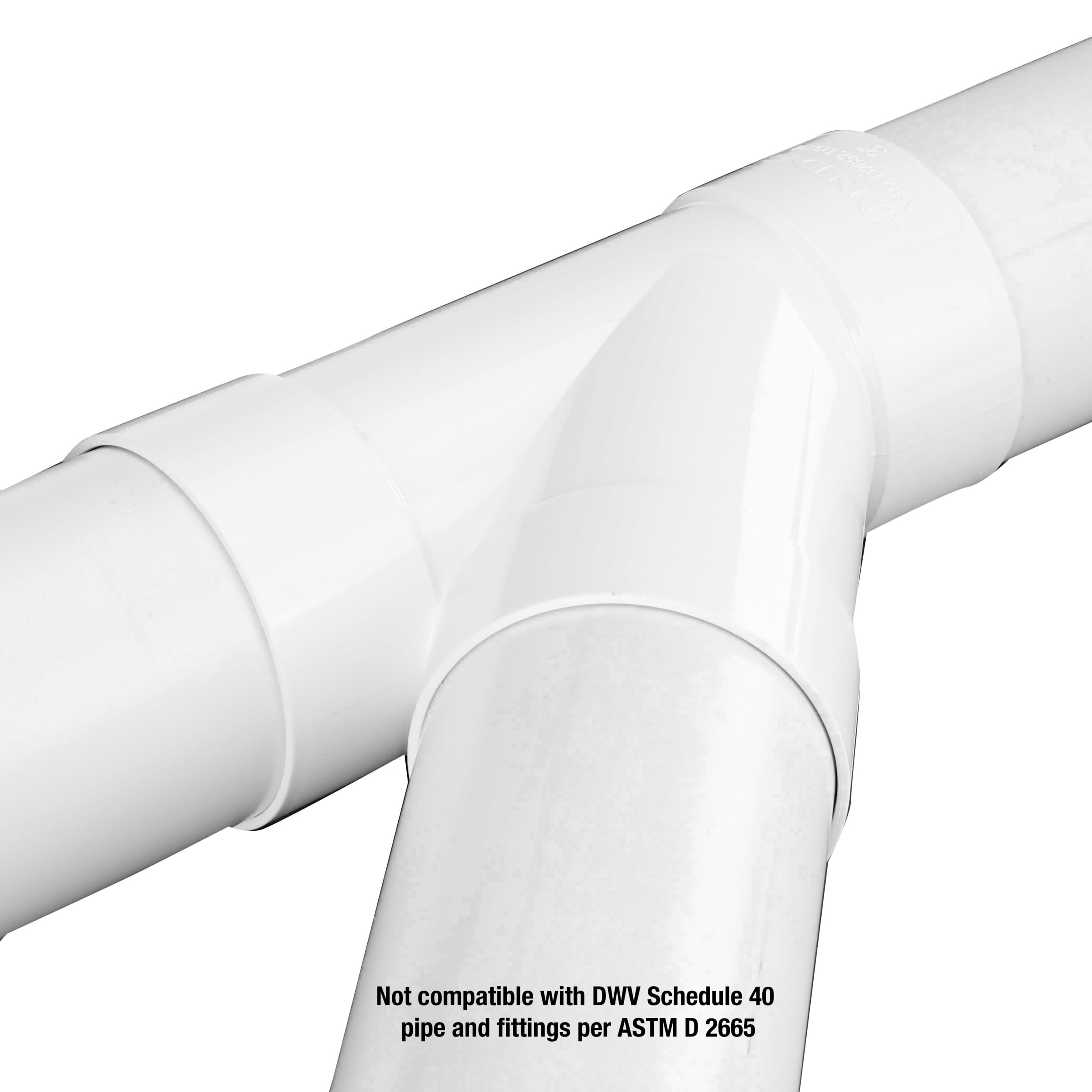 NDS 3-in PVC Sewer and Drain Wye in the Sewage Pipe & Fittings ...