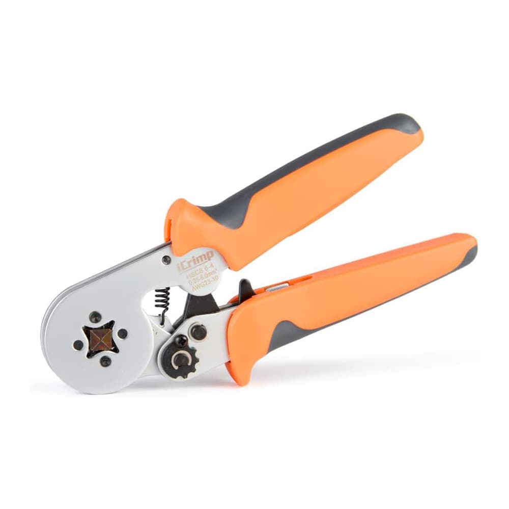 IWISS Square Ratchet Crimper for End Sleeves and Ferrules AWG 23-10 0.25-6 mm2 Wire Ferrule Crimping Tool #HSC8 6-4