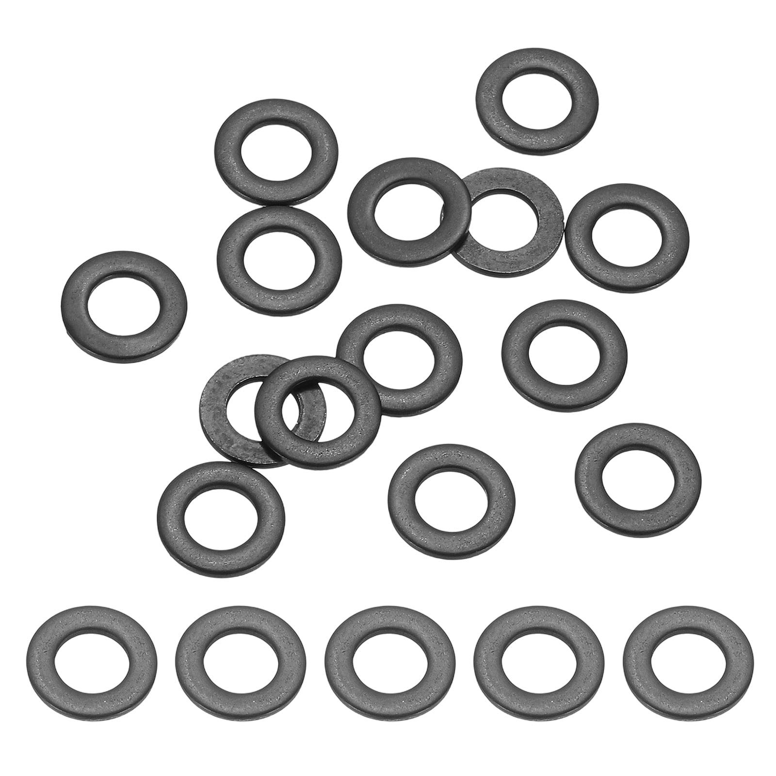 PATIKIL 80pcs M5 Stainless Steel Washers M5x10x1mm Flat Washers Metal Crush Washer Metric Sealing Washers Assortment Kit 304 Stainless Steel Gasket Ring for Screws Bolts Automotive #S26032400UX5415