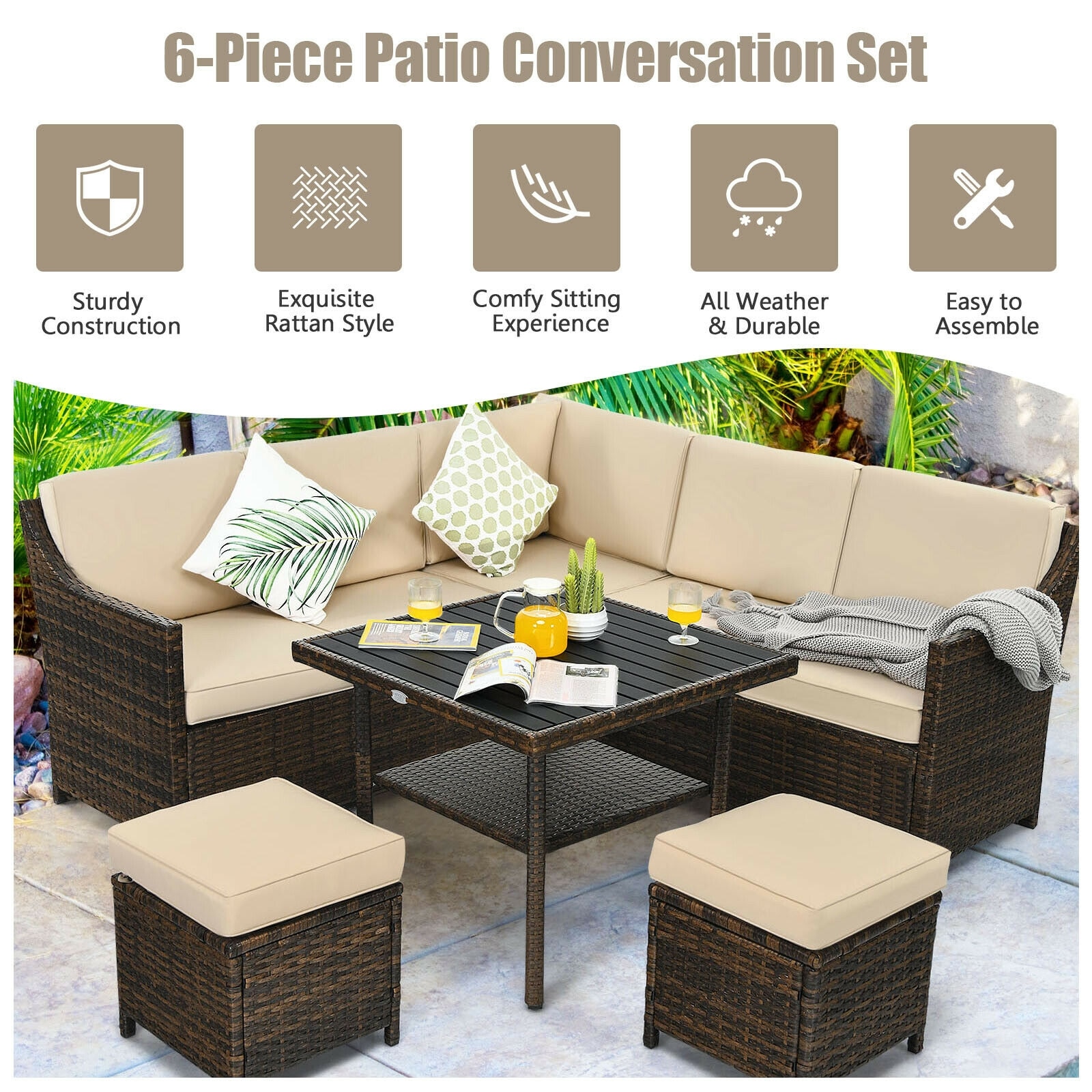 Forclover HBV-HW669 Patio-Conversation-Sets - View #9