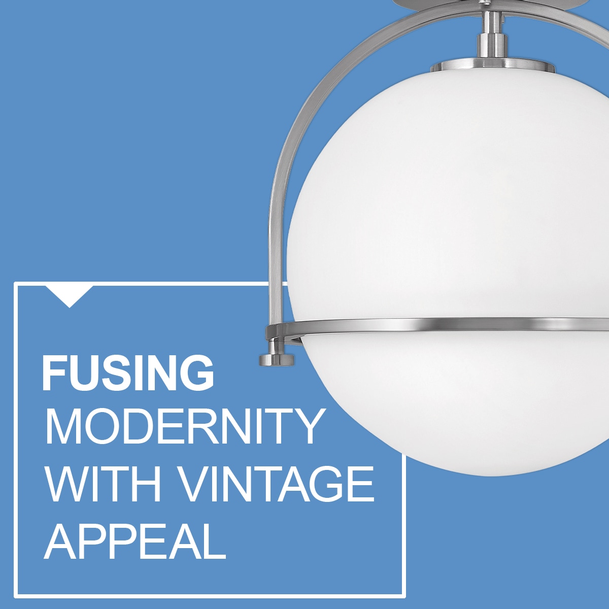 Hinkley Somerset 1 -Light 11.5-in Brushed Nickel Semi Flush