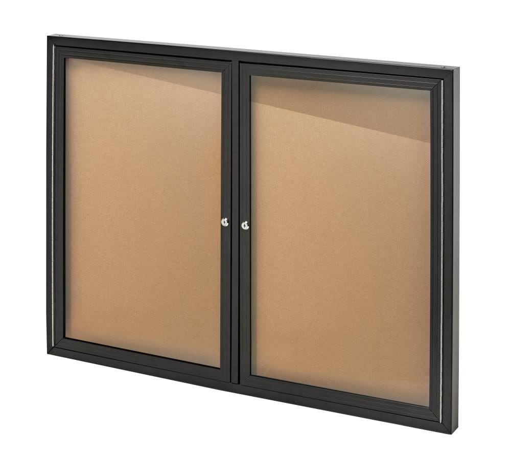 AdirOffice AdirOffice 48 in. x 36 in. Black Lockable Double Door ...