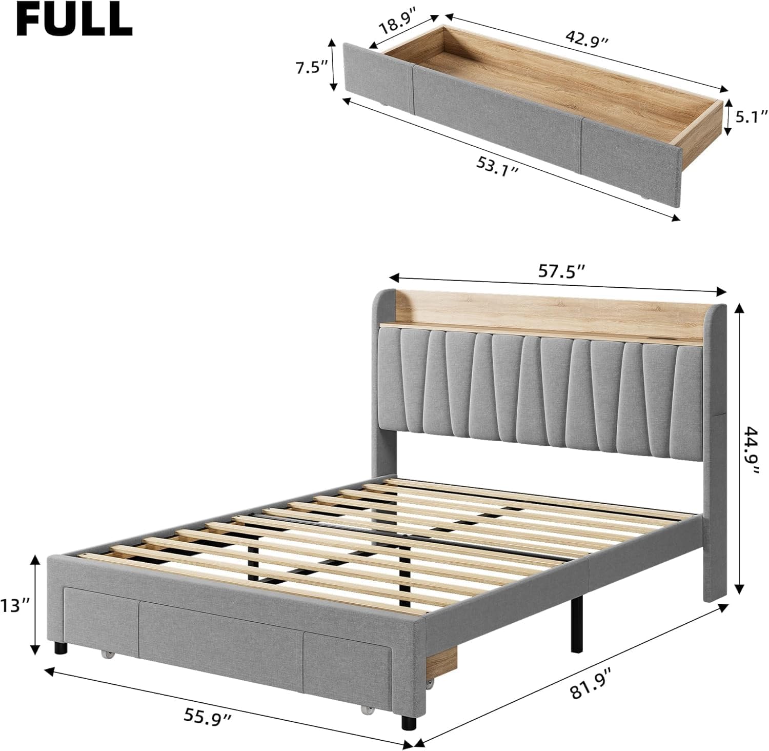 Qeetex LHF-BED-PHO-158D1LEM beds - View #2