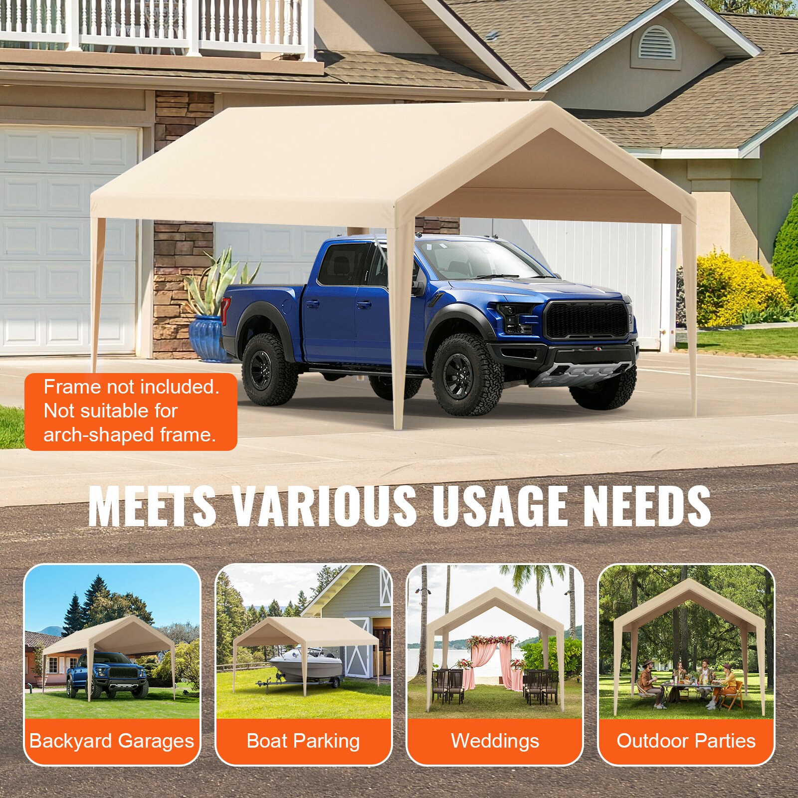 VEVOR SCCKPB10X20F04164V0 Carport-Covers - View #7