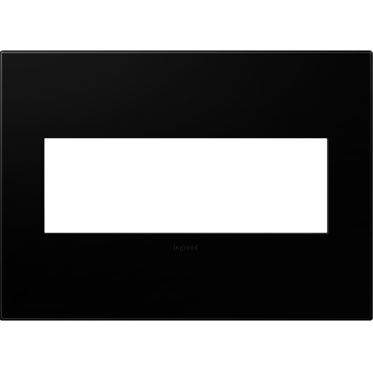 Legrand AWP3GNK4 adorne 3 -Gang Specialty Size Black Ink Plastic Indoor Square Wall Plate
