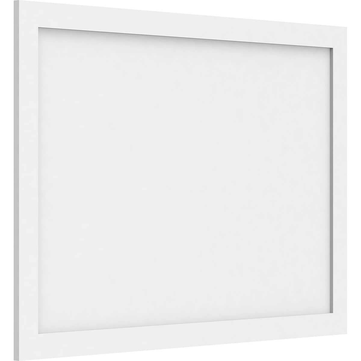 Ekena Millwork WALP40X28X062CNL 40-in x 28-in Smooth Paintable/Stainable White PVC Fretwork Wall Panel (