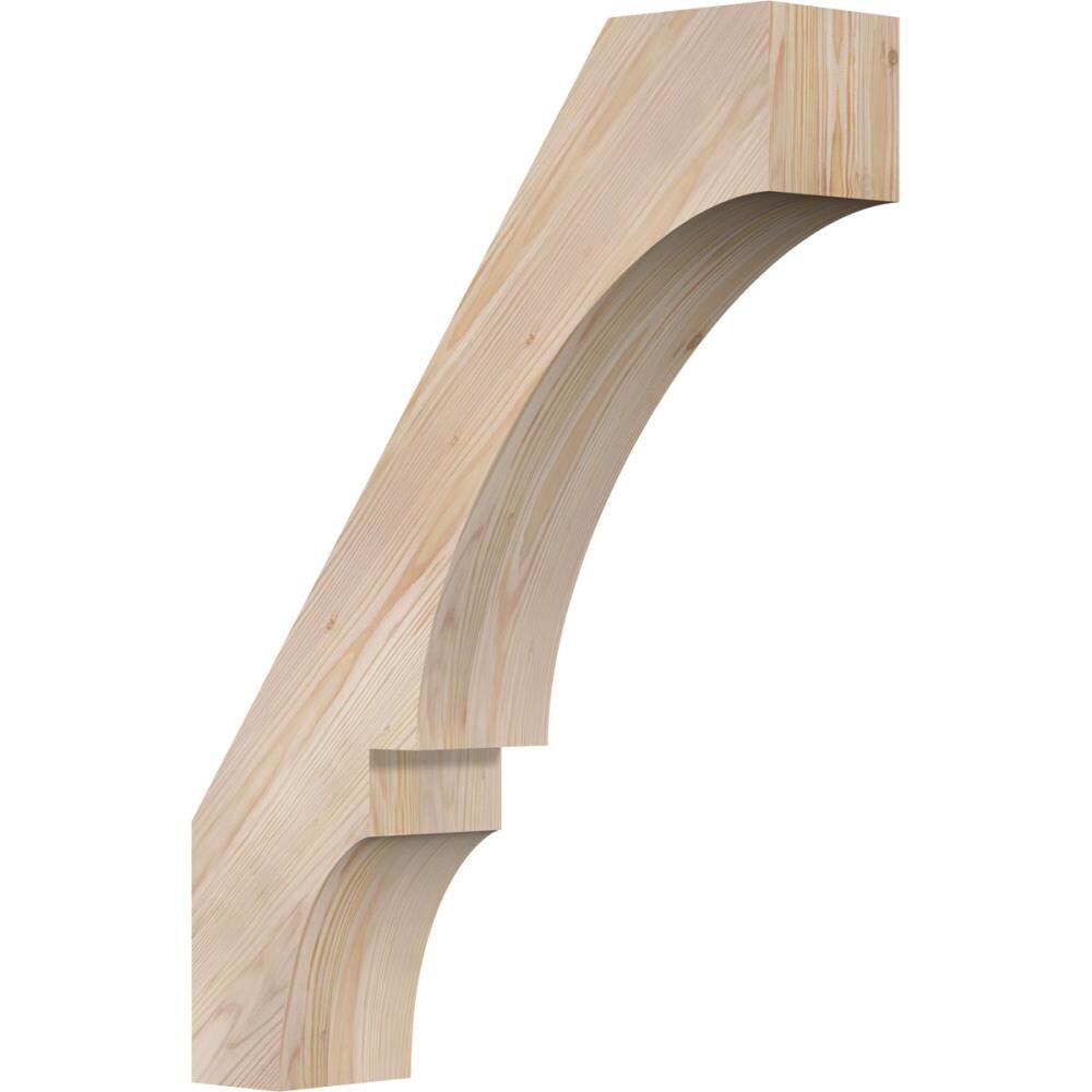 Ekena Millwork BRC06X22X30BOA00SDF 5-1/2-in x 22-in x 30-in Douglas Fir Unfinished Wood Balboa Smooth Knee Brace
