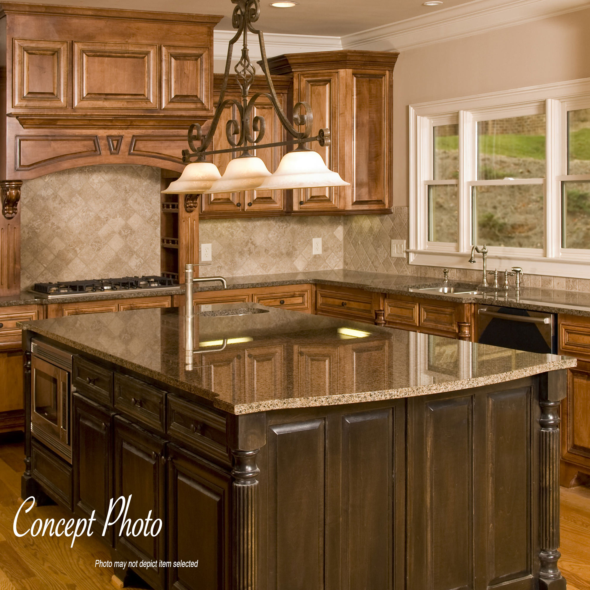 Unfinished Solid Rubberwood Fluted Kitchen Island Leg, 35.25"