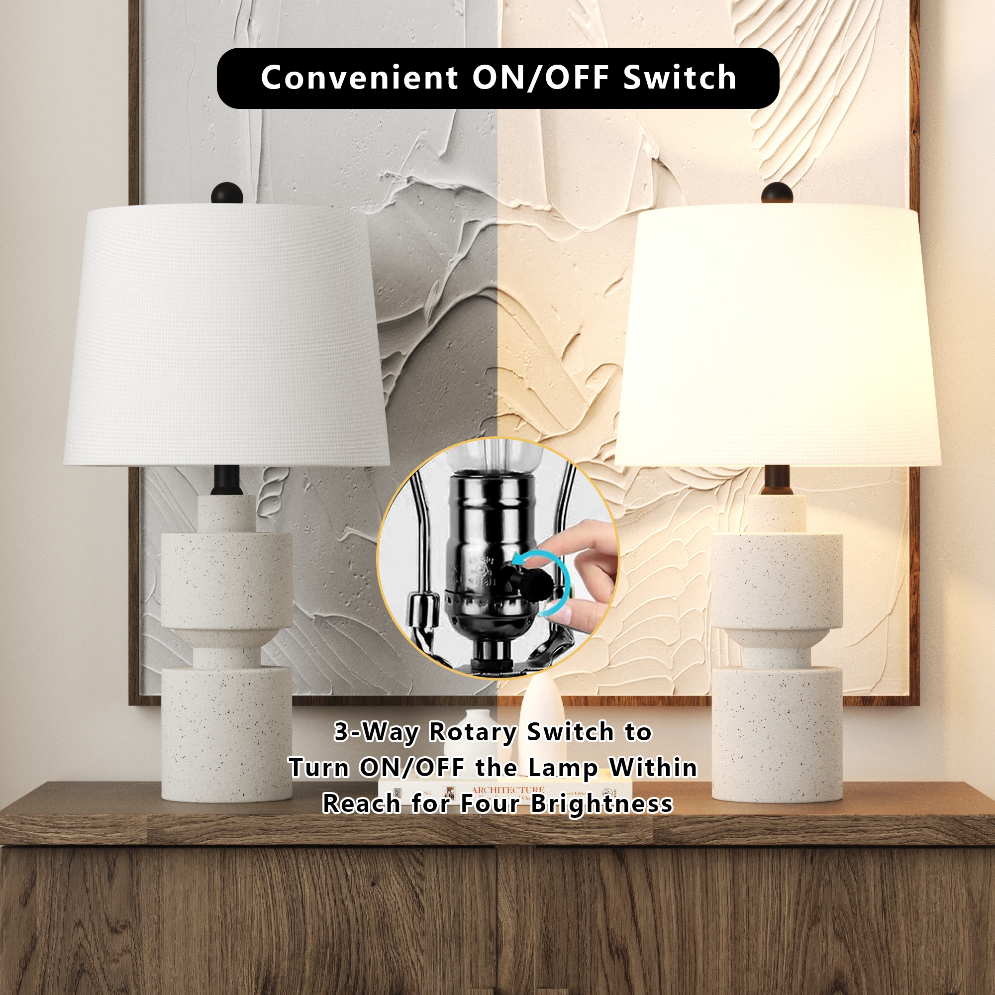 Maxax T210-WH Table-Lamps - View #5