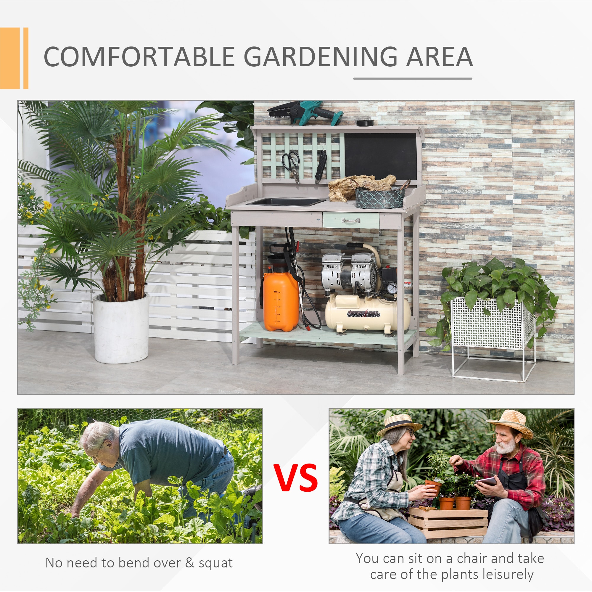 Kahomvis AOS-QPT2-487 Potting-Benches - View #9