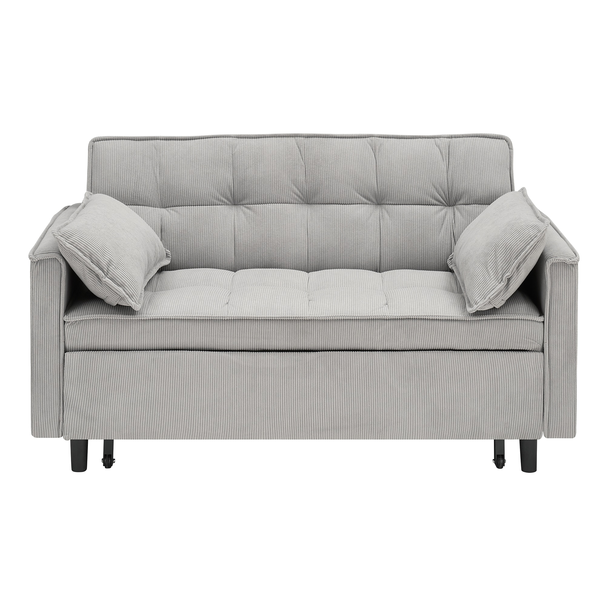 Bybafun YC5200069 Gray Contemporary/Modern Polyester Sofa bed