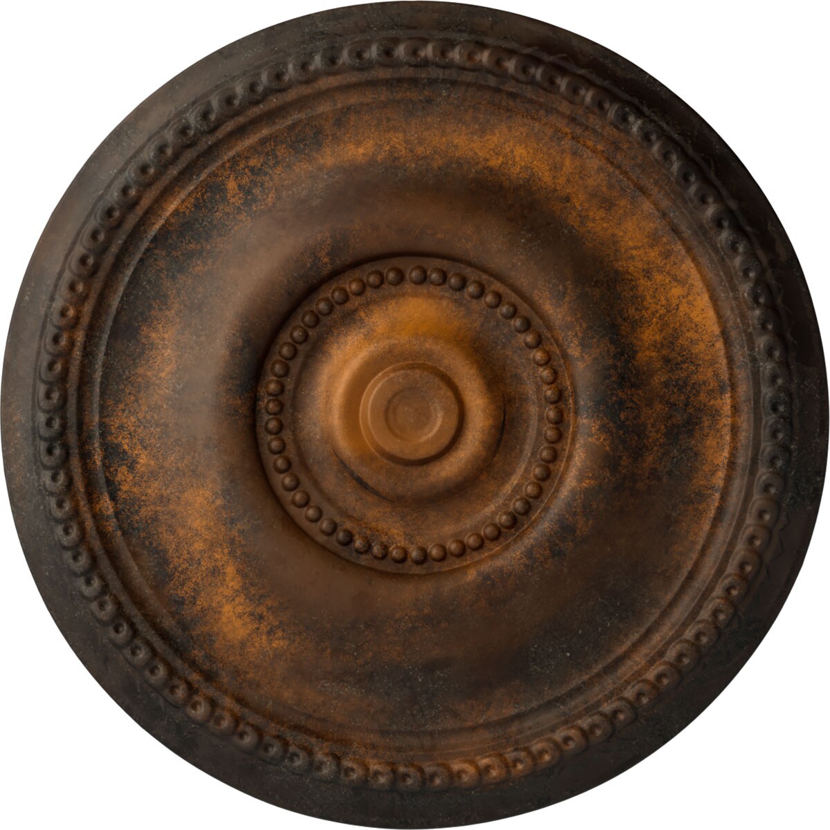 Ekena Millwork CM20BERUS Raynor 20.625-in W x 20.625-in L Painted Rust Polyurethane Whole Ceiling Medallion
