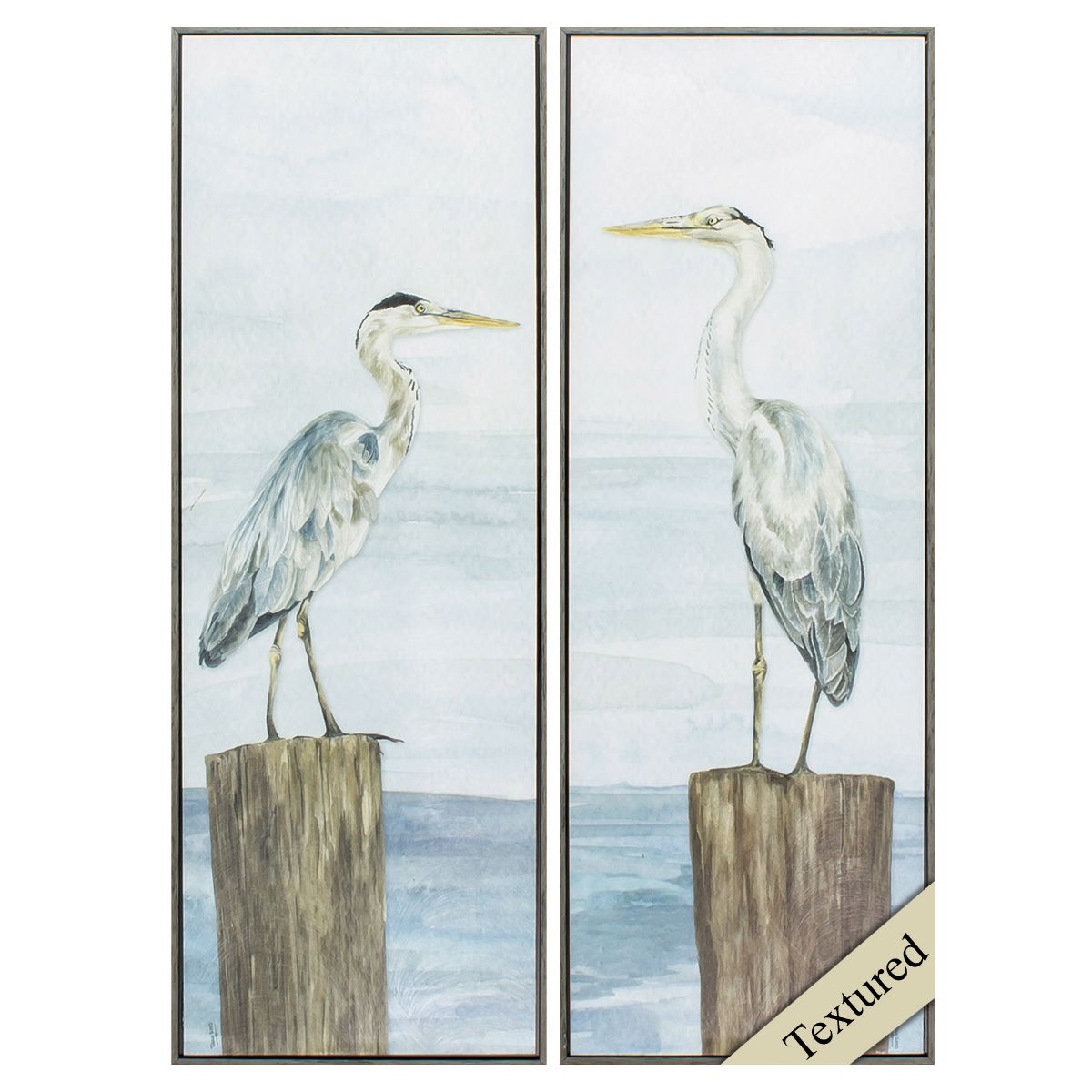 HomeRoots 365529 Brown Wood Framed 36-in H x 13-in W Animals Wood Print