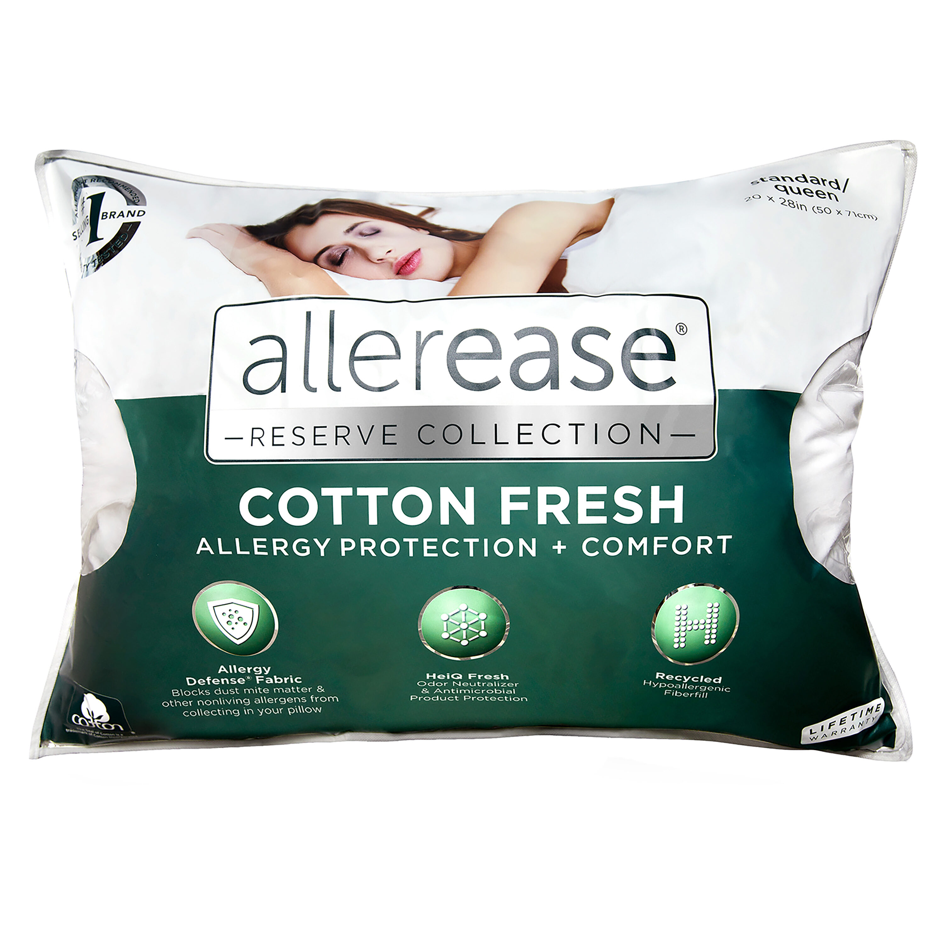 Allerease Cotton Fresh Mattress Protector - Queen
