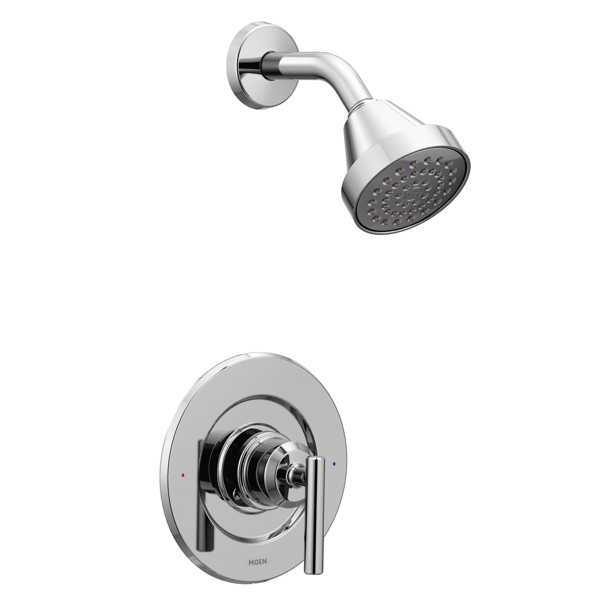 Moen T2902EP Gibson Chrome 1-handle Single function 3.75-in Round Shower Faucet