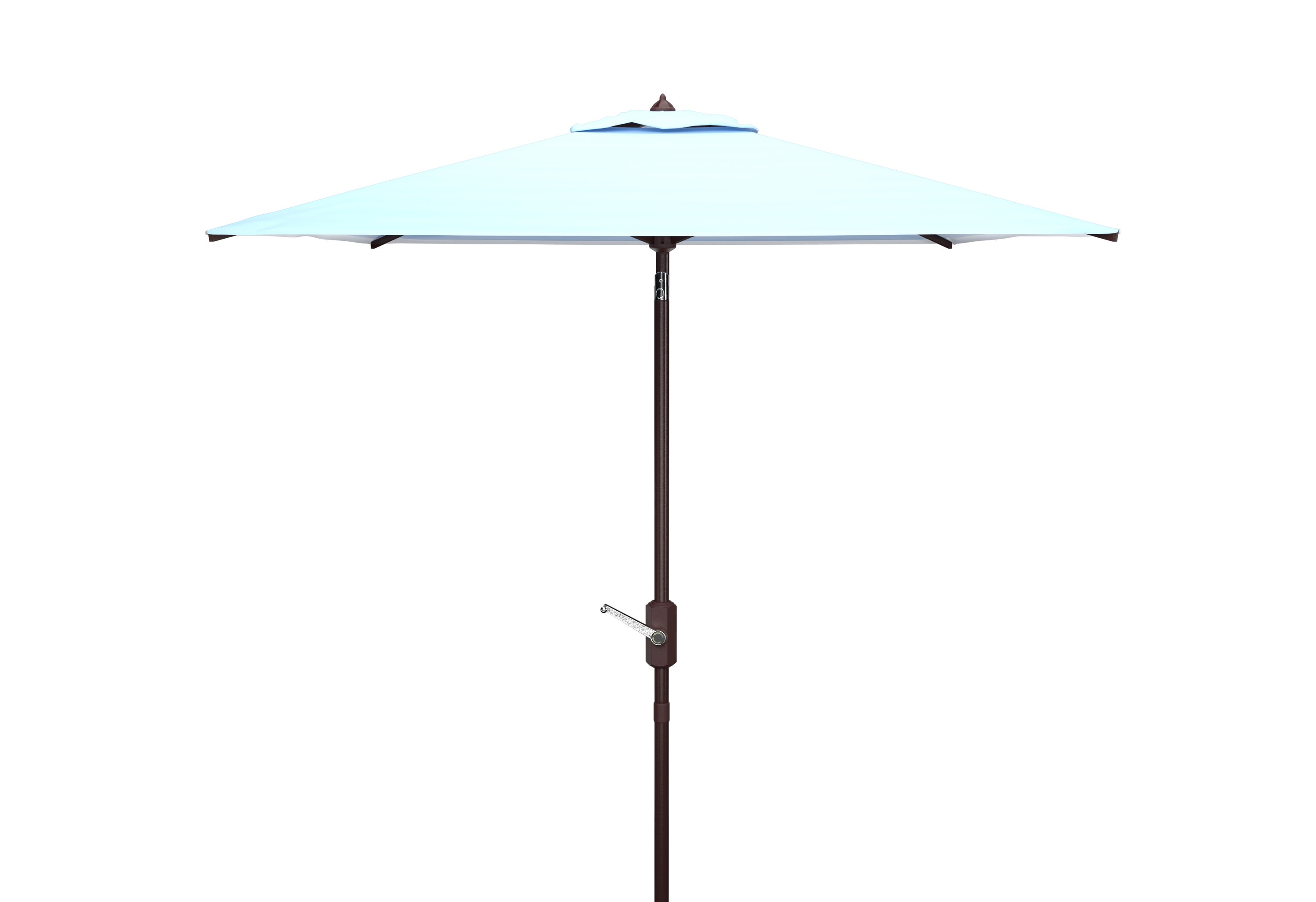 Safavieh PAT8407C 7.5-Feet Aluminum Blue Auto-tilt Market Patio Umbrella