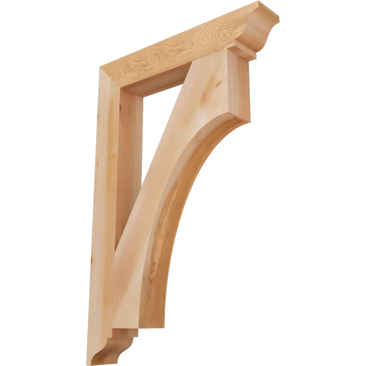 Ekena Millwork BKT04X24X36WTL01SWR Westlake traditional smooth 3-1/2-in x 24-in x 36-in Western red cedar Brown Wood Standard bracket