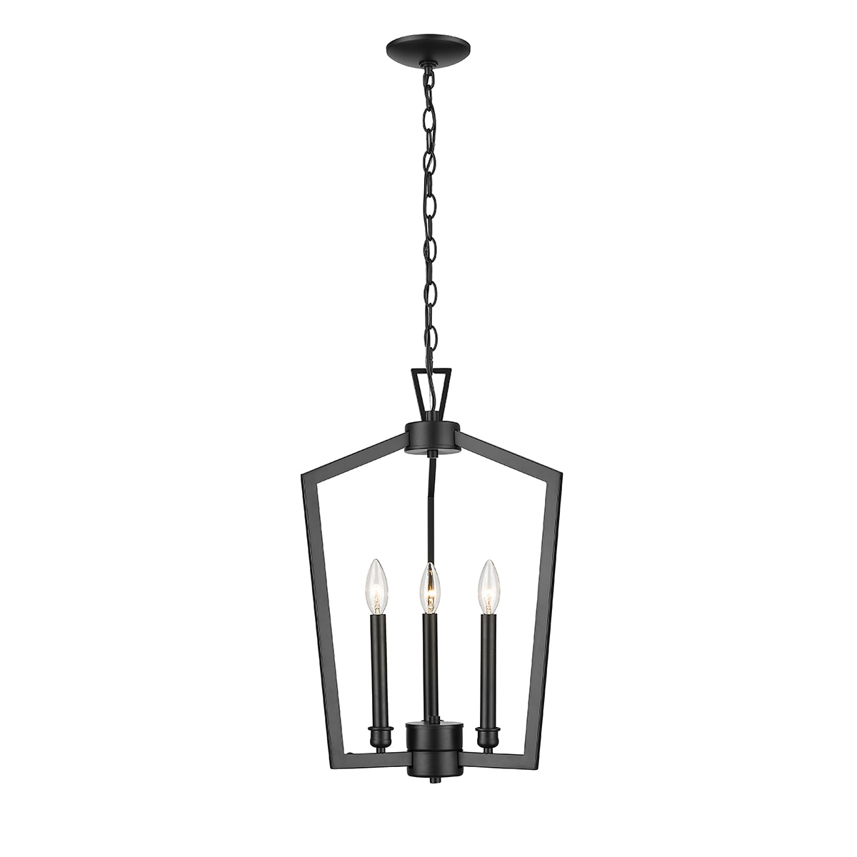 Millennium Lighting 4523-MB Beverlly 1 -Light Matte Black Modern/contemporary Cylinder Medium Hanging Pendant light