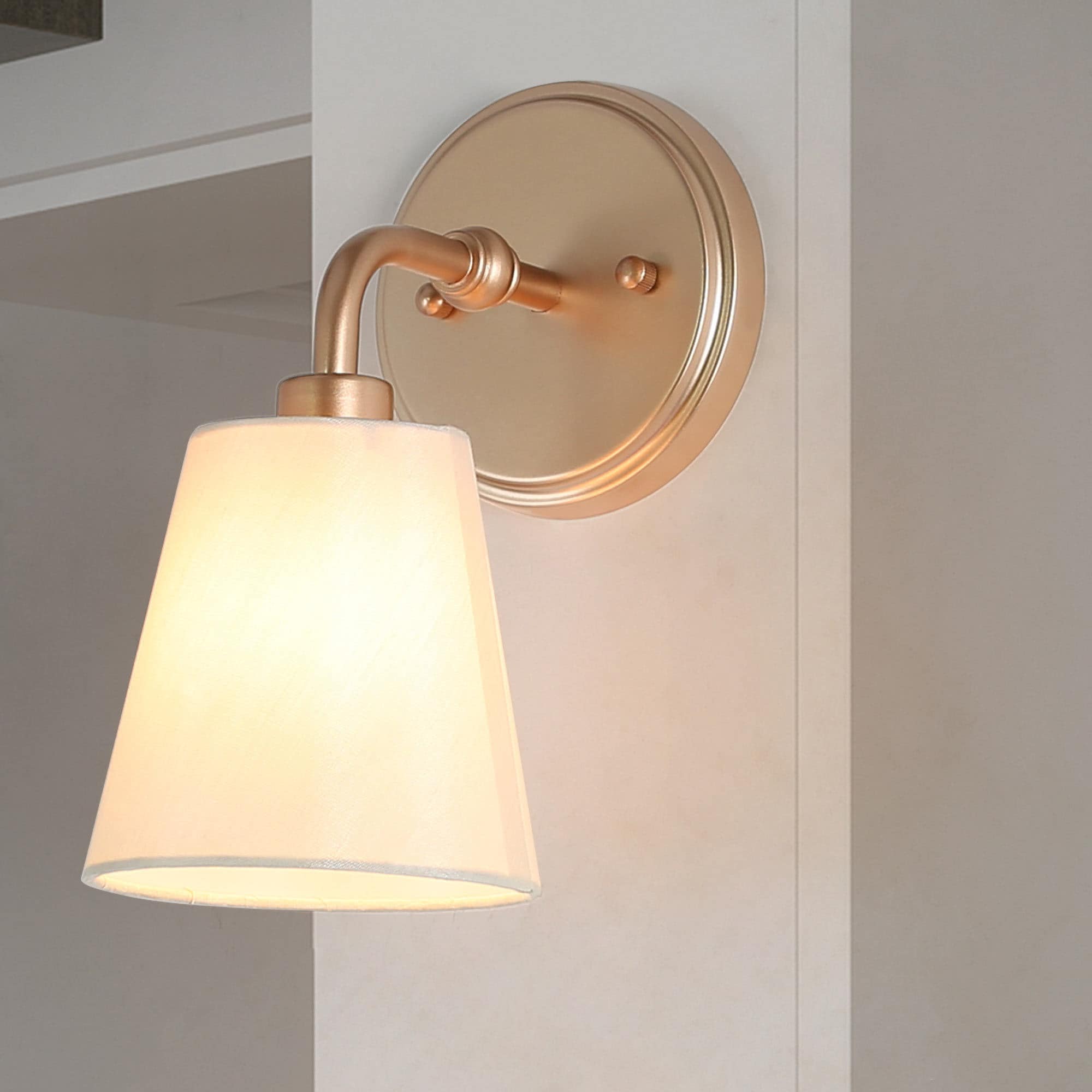 Uolfin MNBY7N-LWS24159-B7 5 W 1 -Light Matte Gold Wall Sconce