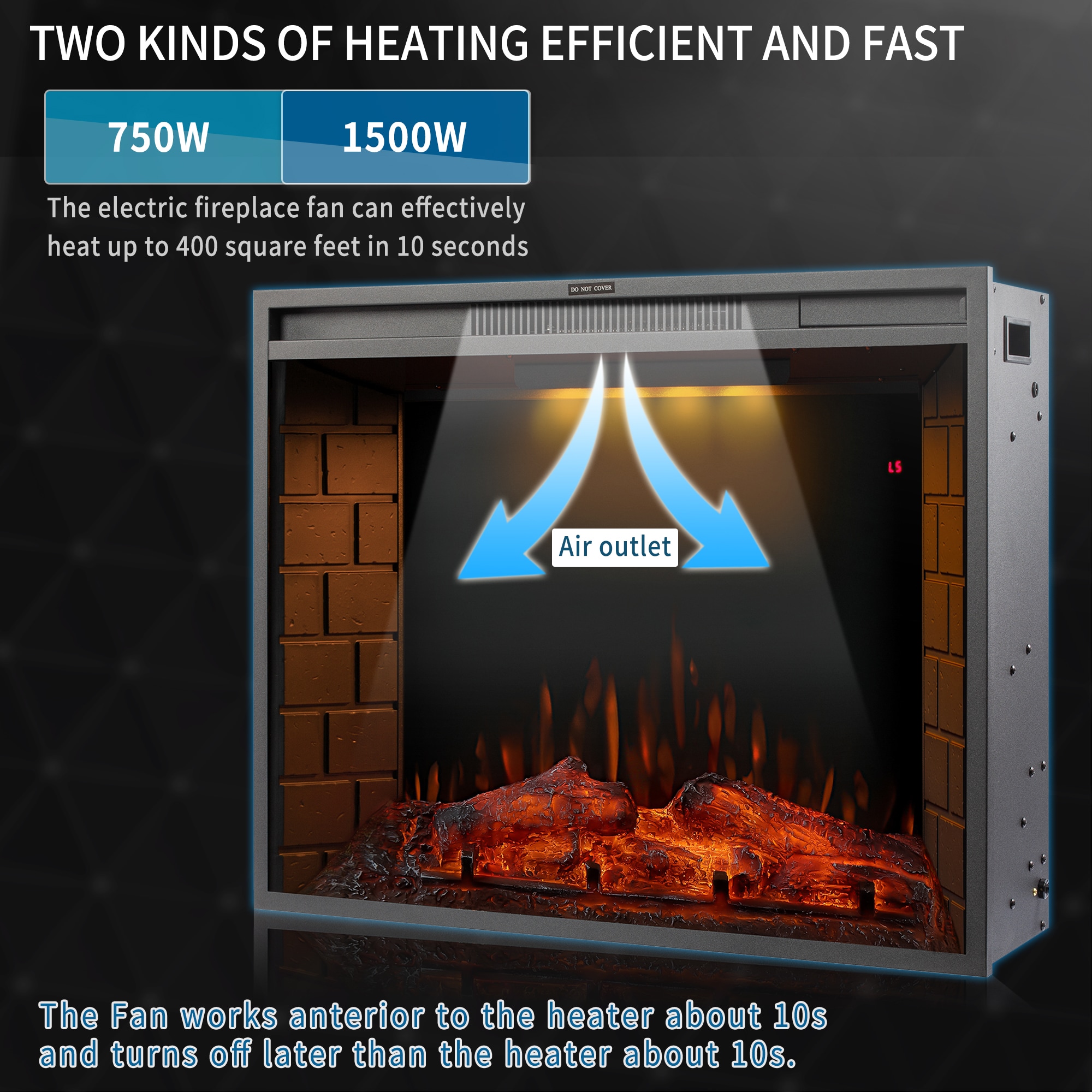 CASAINC TR-83428IN Electric-Fireplaces - View #14