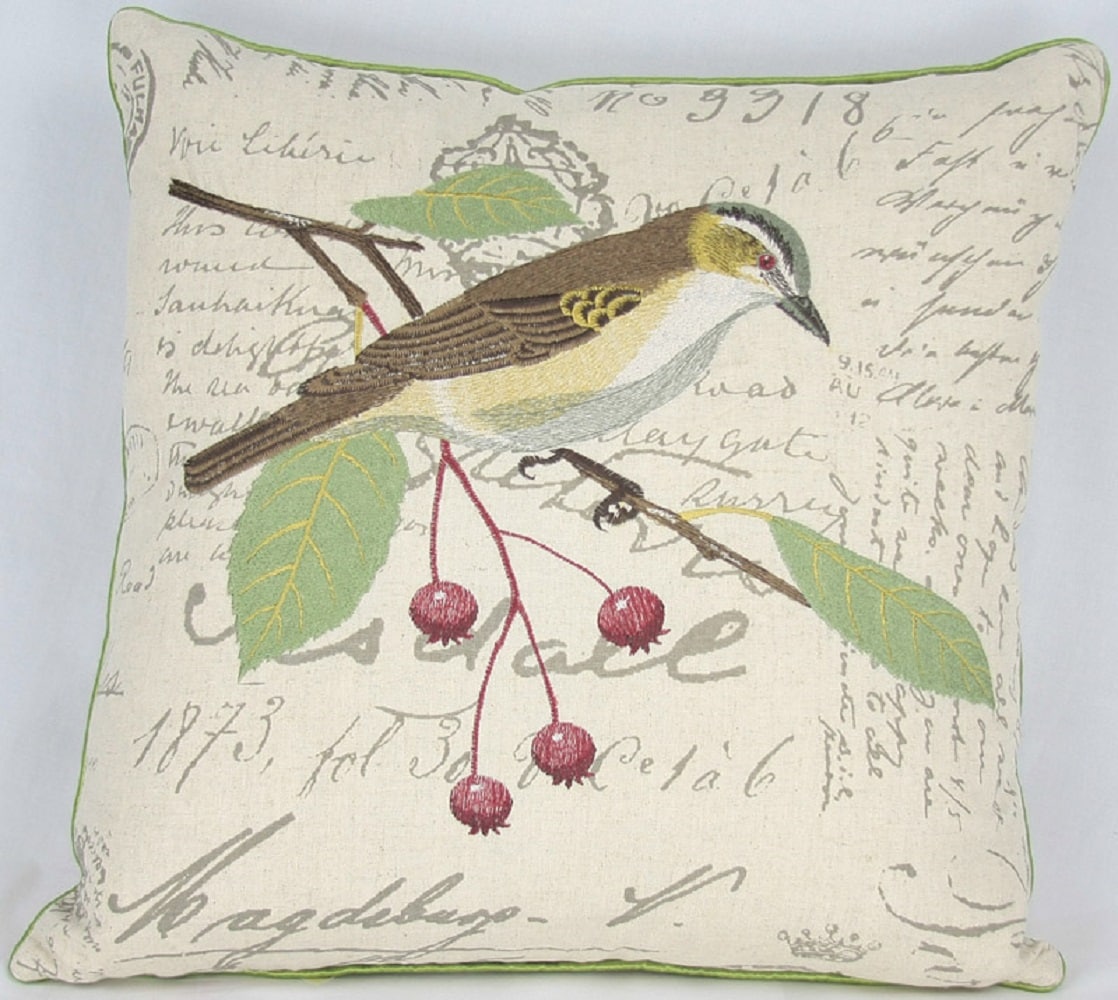 MANOR LUXE ML11074FEATHER Avian 18-in x 18-in Multiple colors Square Indoor Decorative Pillow