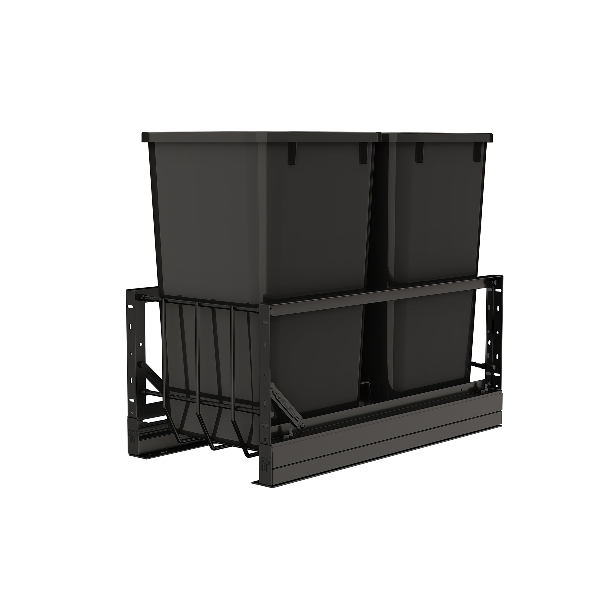 Rev-A-Shelf  Double Pullout 27 qt. Kitchen Trash Can Soft-Close 5349-1527DM-218