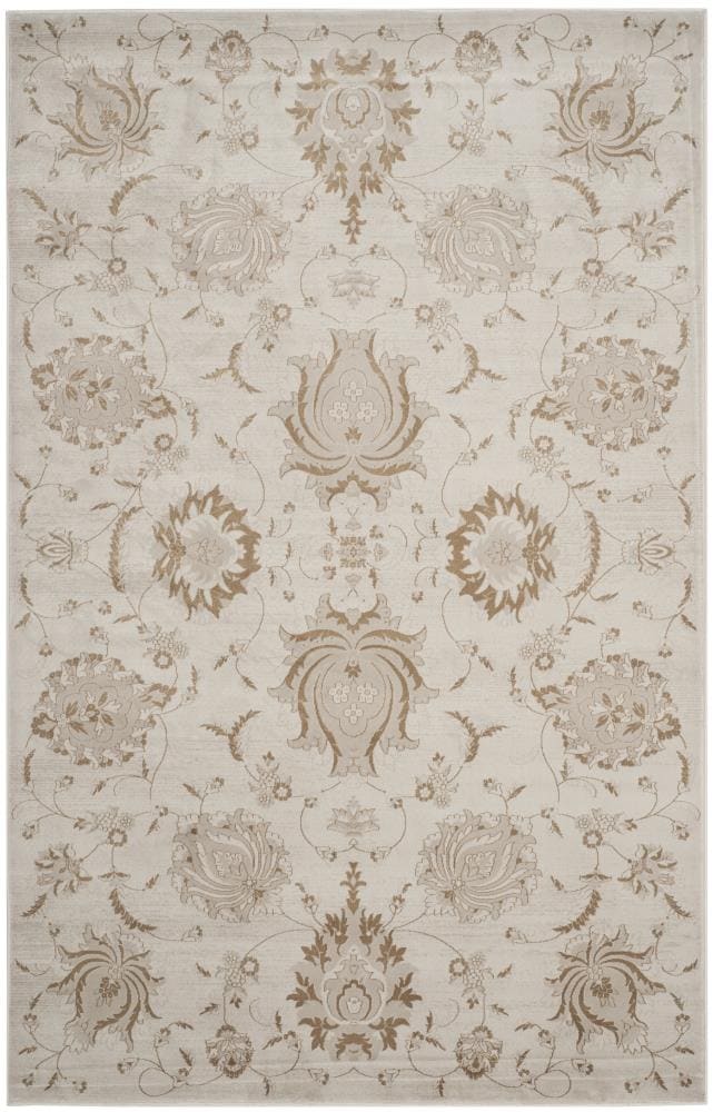 Safavieh VTG579M-5 Vintage Fata 5 x 8 (ft) Loomed Polypropylene Cream/Camel Rectangular Indoor Distressed/Overdyed Vintage Area rug