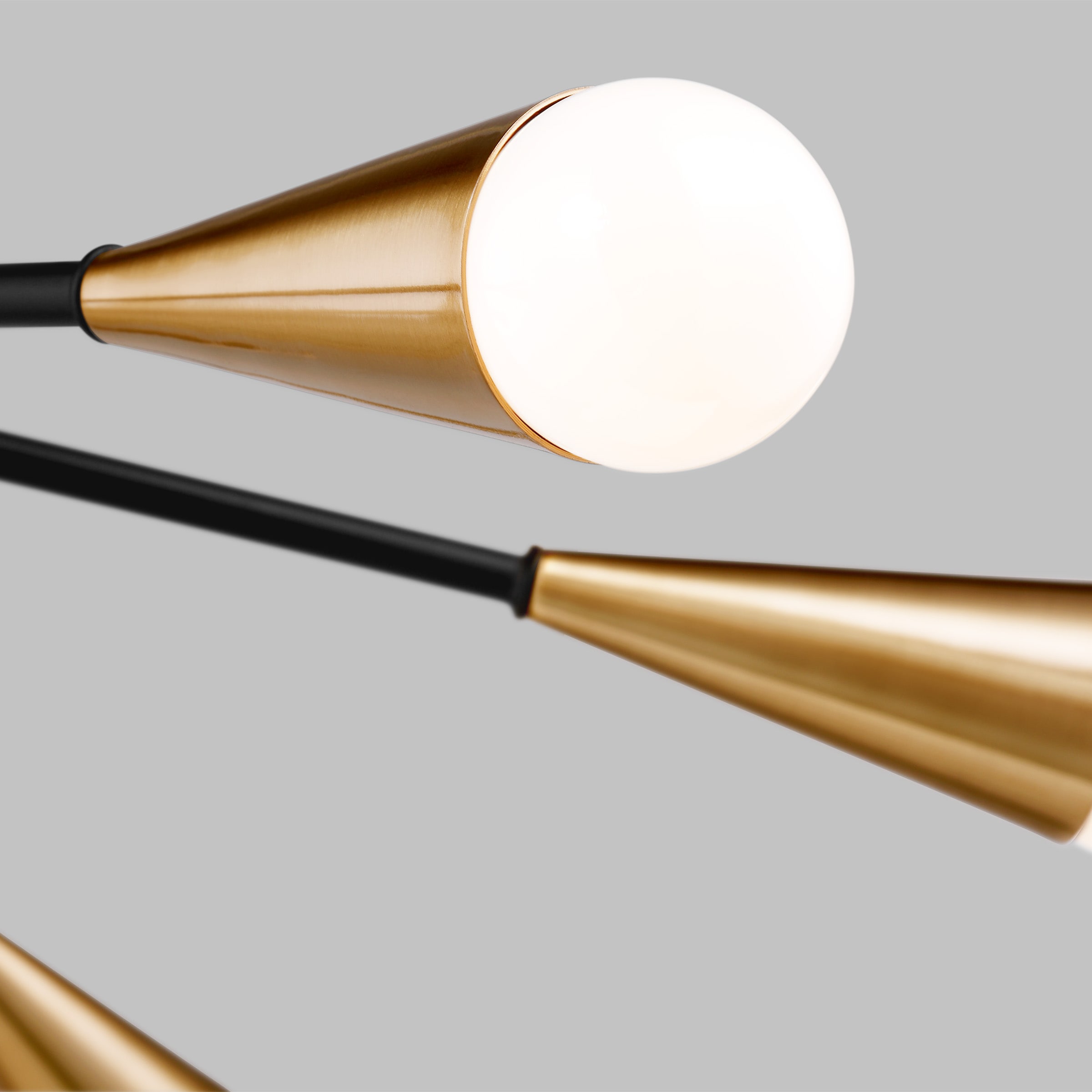 Generation Lighting Clive 6-Light Satin Brass Semi-Flush mount