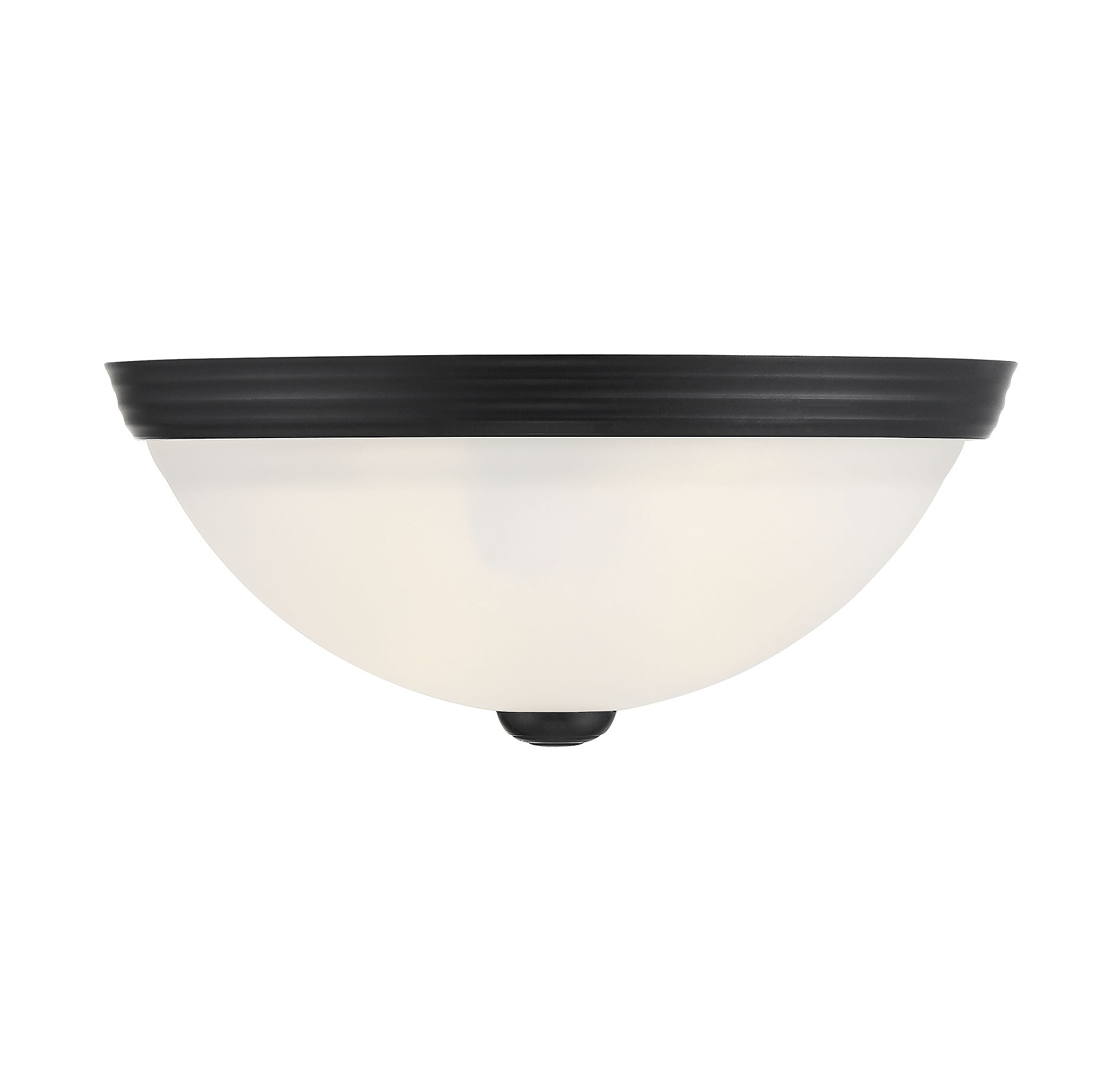 Savoy House Essentials 6-780-11-BK Meridian 2 -Light 11-in Matte Black Flush Mount Light