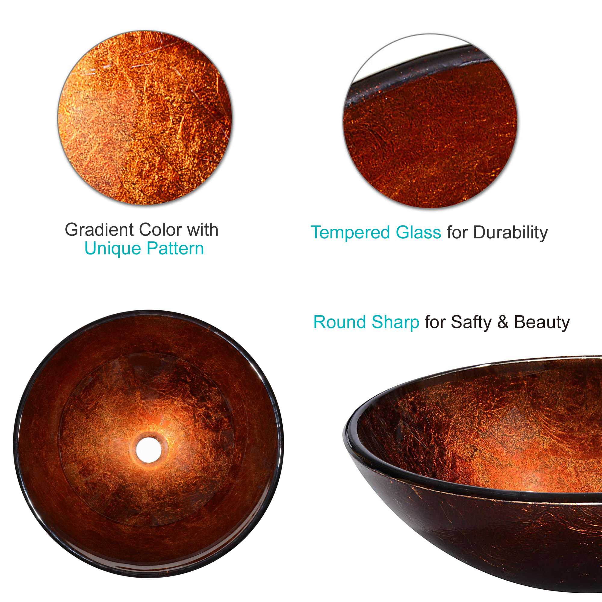 Yescom 80GSK002-420RND-LO Bath-Sink - View #3