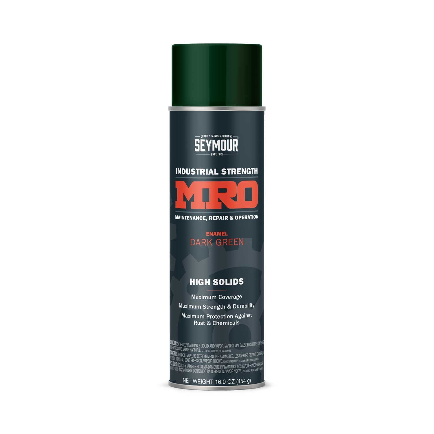 SEYMOUR 0006201449 6 -Pack High-gloss Dark Green Enamel High Heat Spray paint and primer in one ( NET WT. 16-oz )