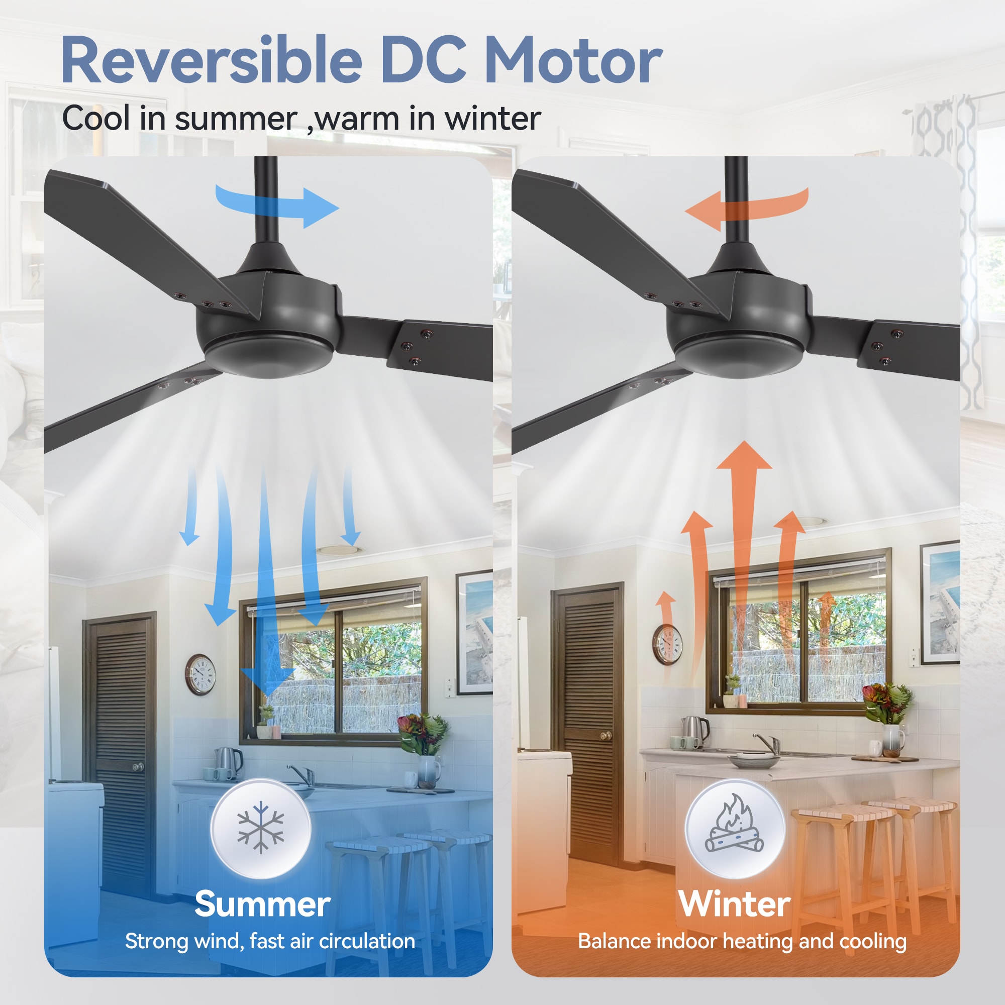 Breezary 35063-BK-NL-2PCS Ceiling-Fans - View #7